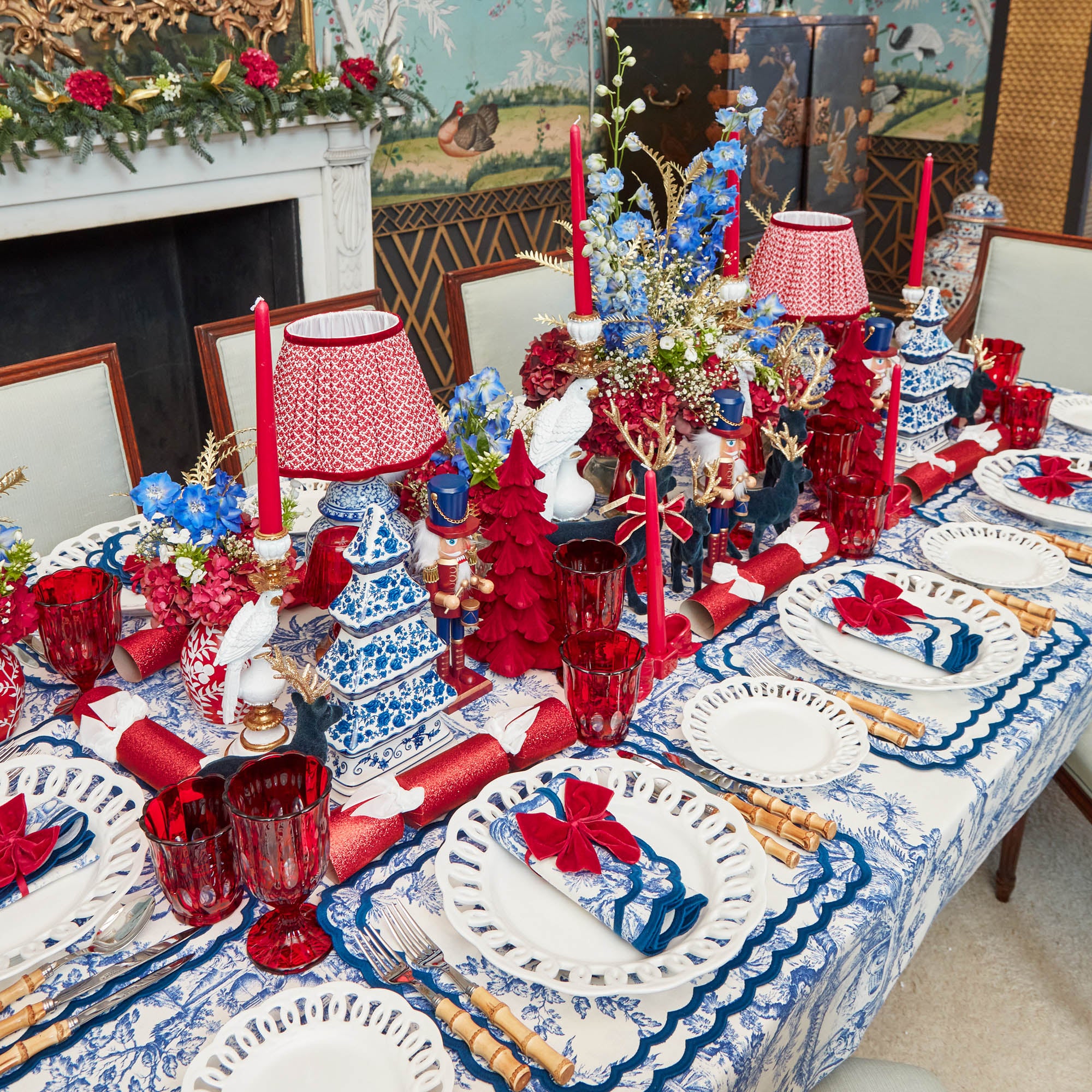 Red Ceramic Bow Candleholder (Pair) - Image 10