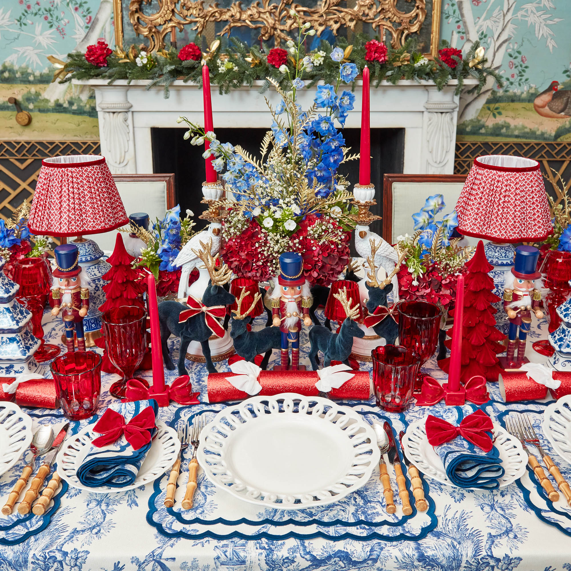 Red Ceramic Bow Candleholder (Pair) - Image 19