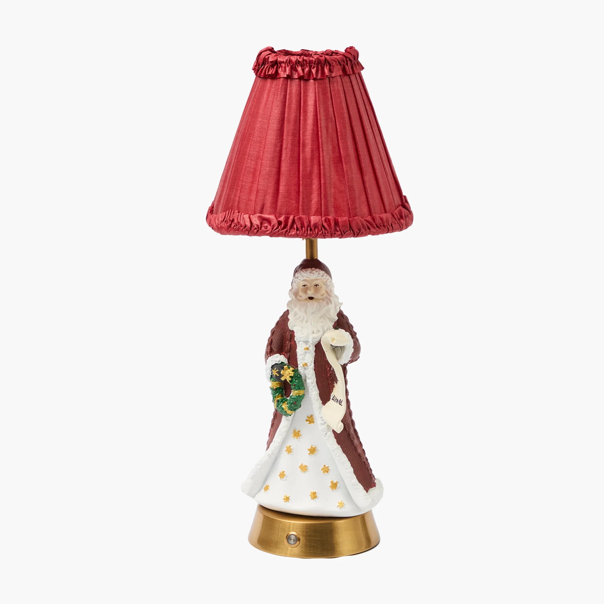 Red Frilled Silk Lampshade (18cm) - Image 7
