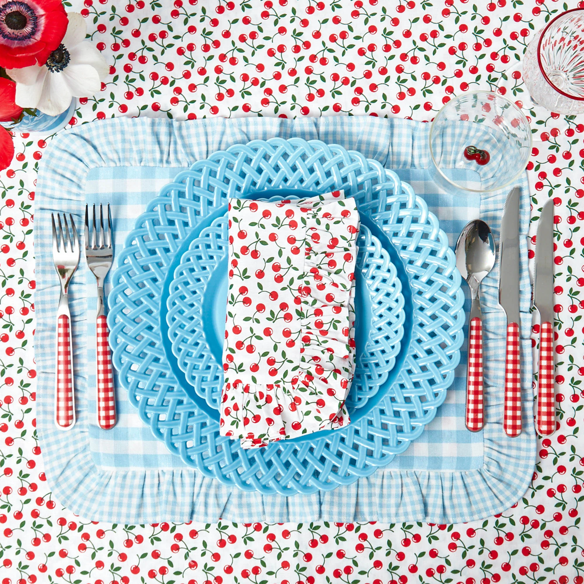 Red Gingham Cutlery (5 Piece) - Image 7