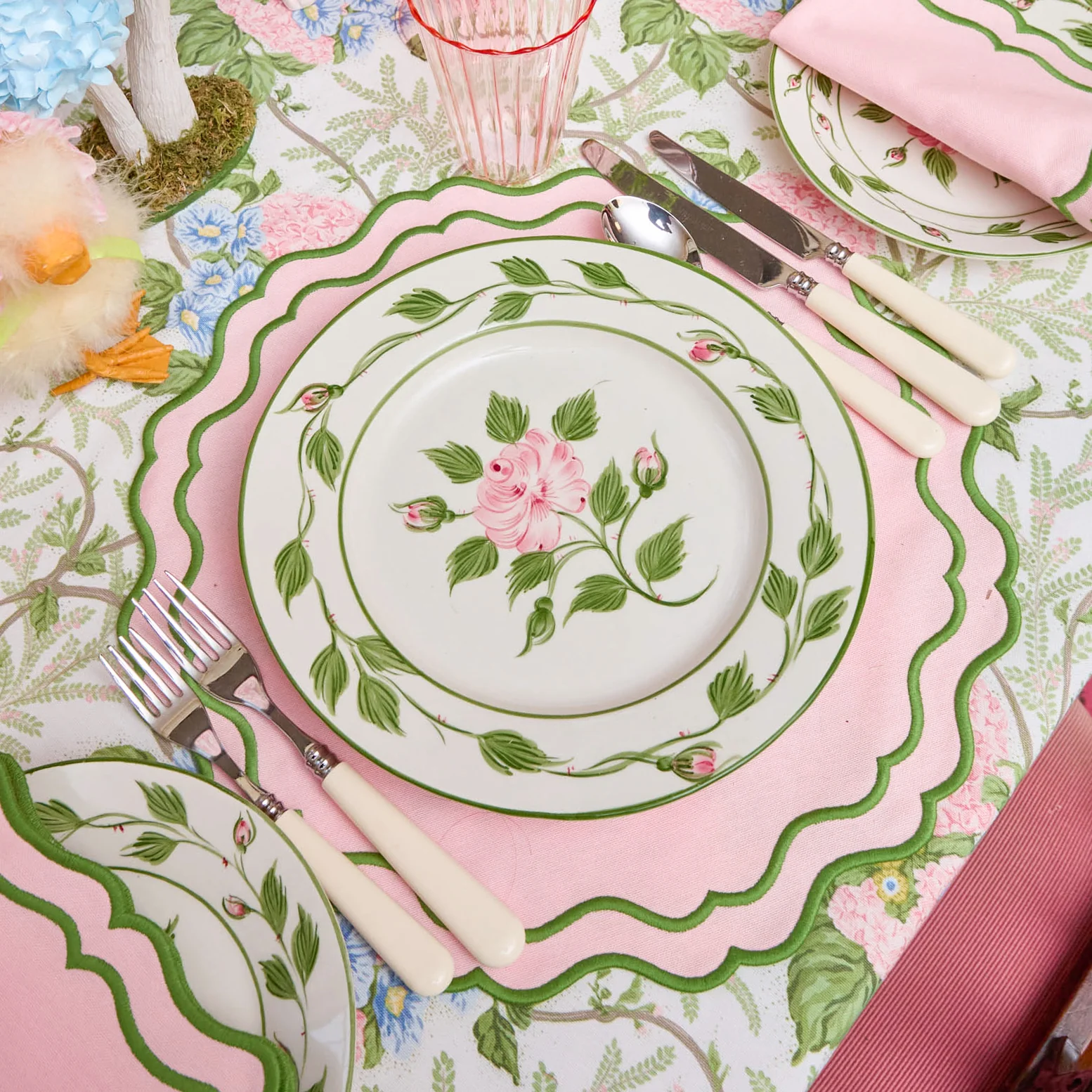 Rose Bud Dinner Plate - Image 15