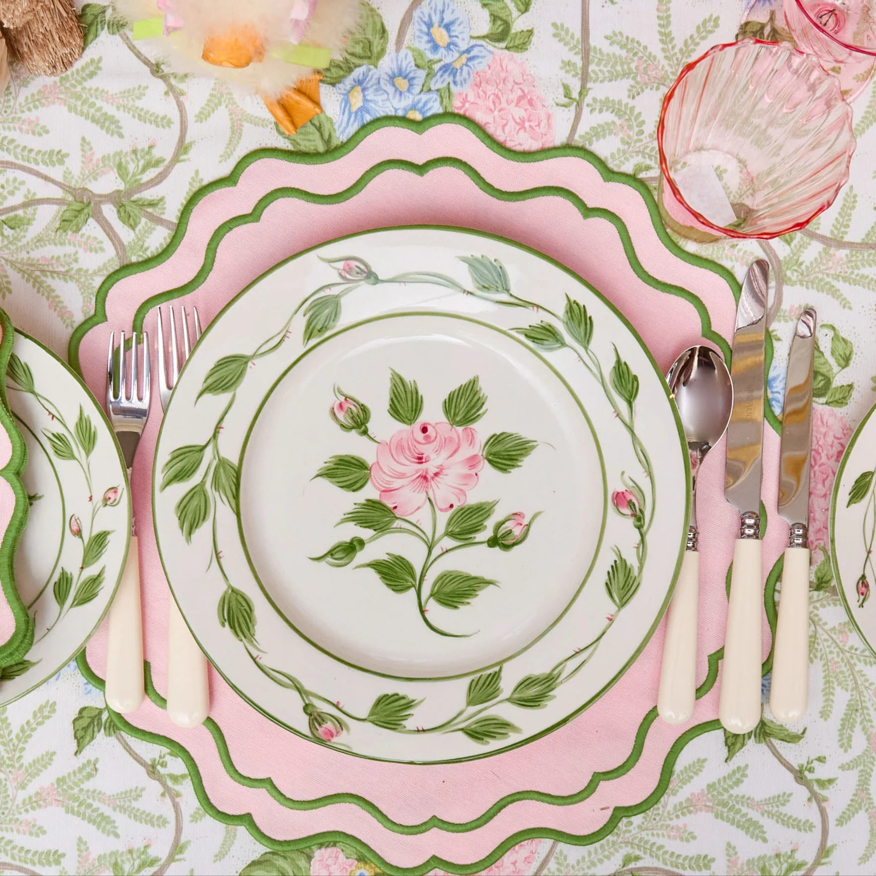 Rose Bud Dinner Plate - Image 9