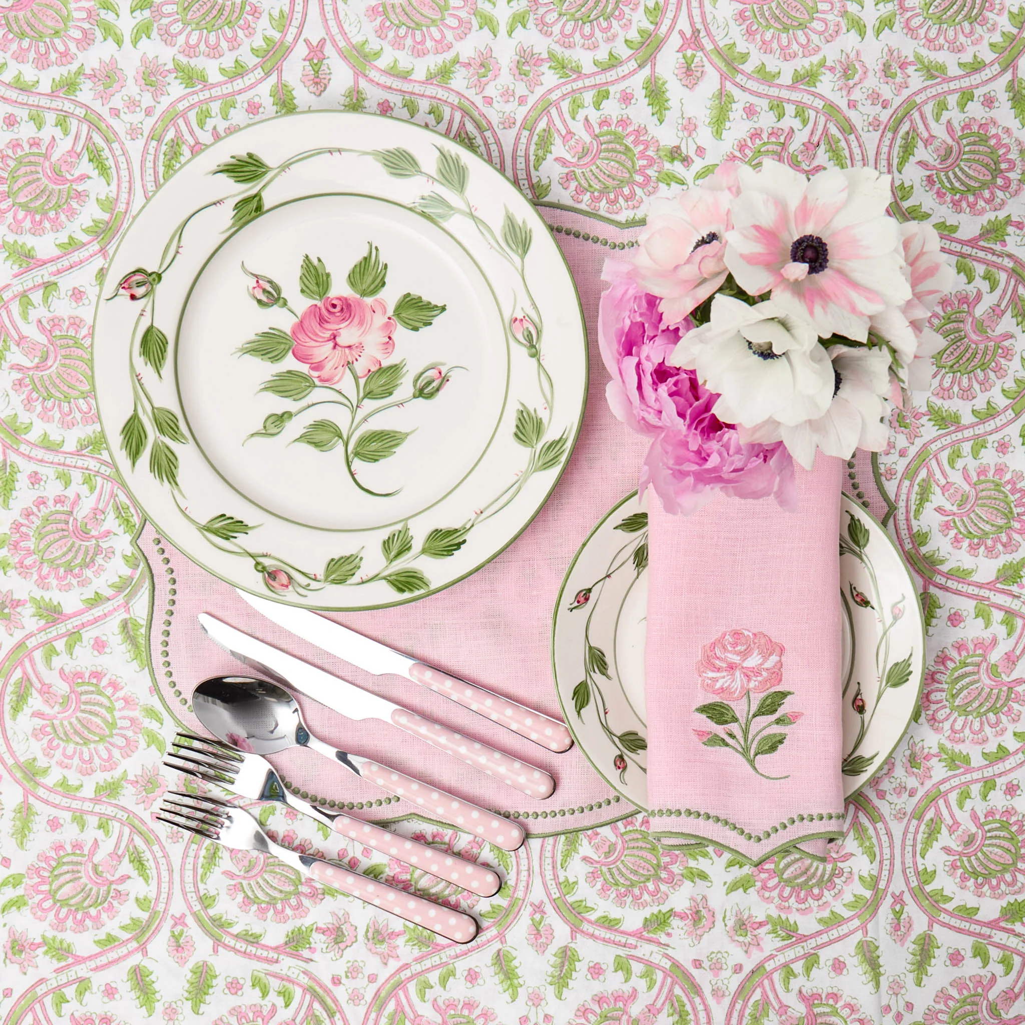 Rose Bud Dinner Plate - Image 5