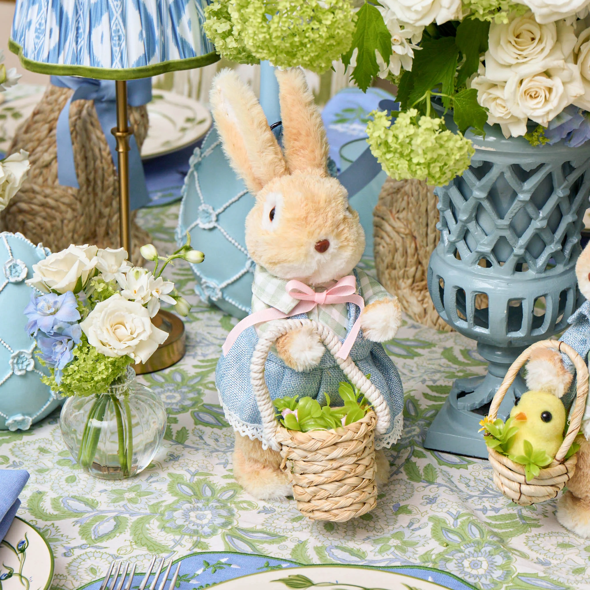 Mr. & Mrs. Rabbit in Blue (Pair) - Image 4