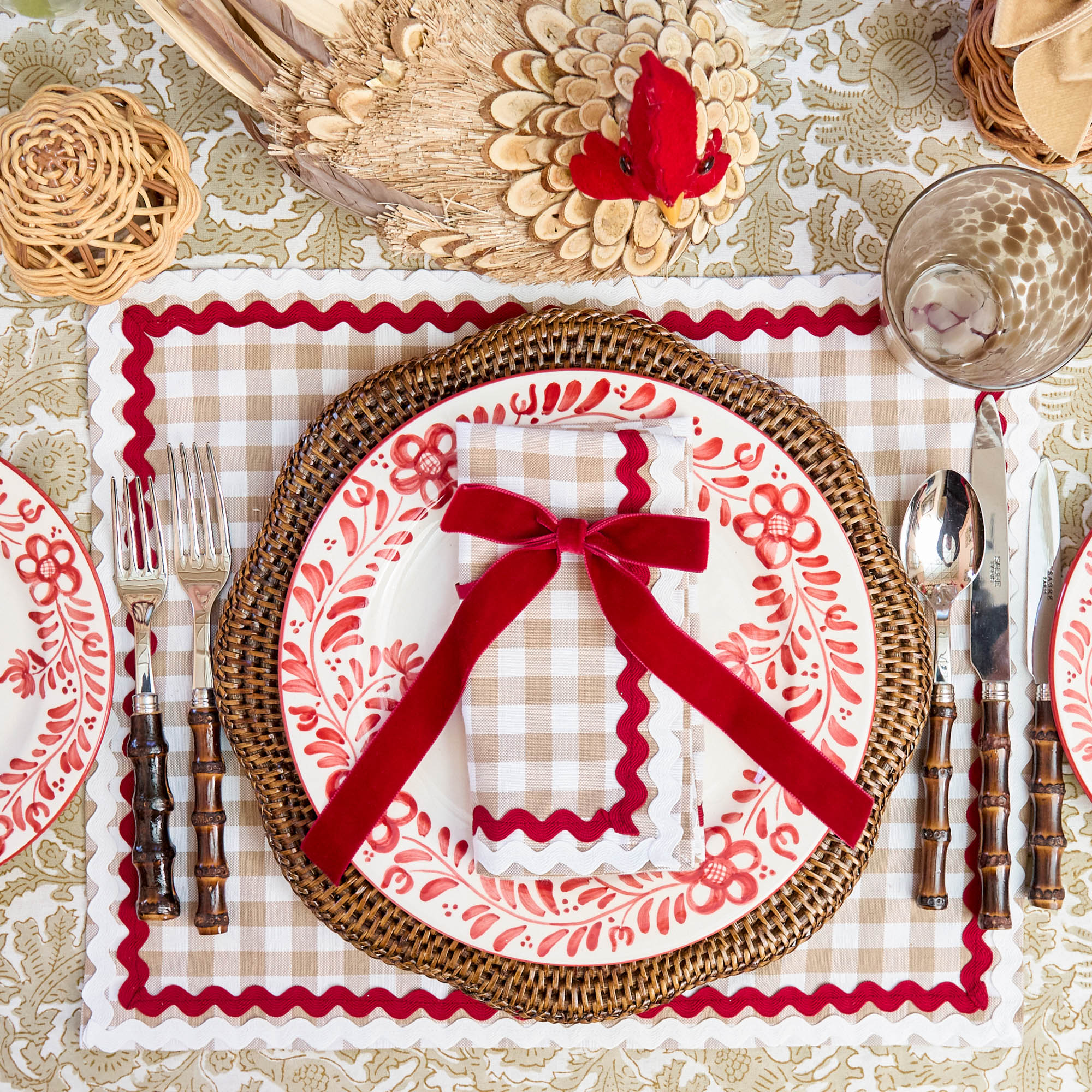 Ruby Red Velvet Bows (Set of 4) - 20cm - Image 11