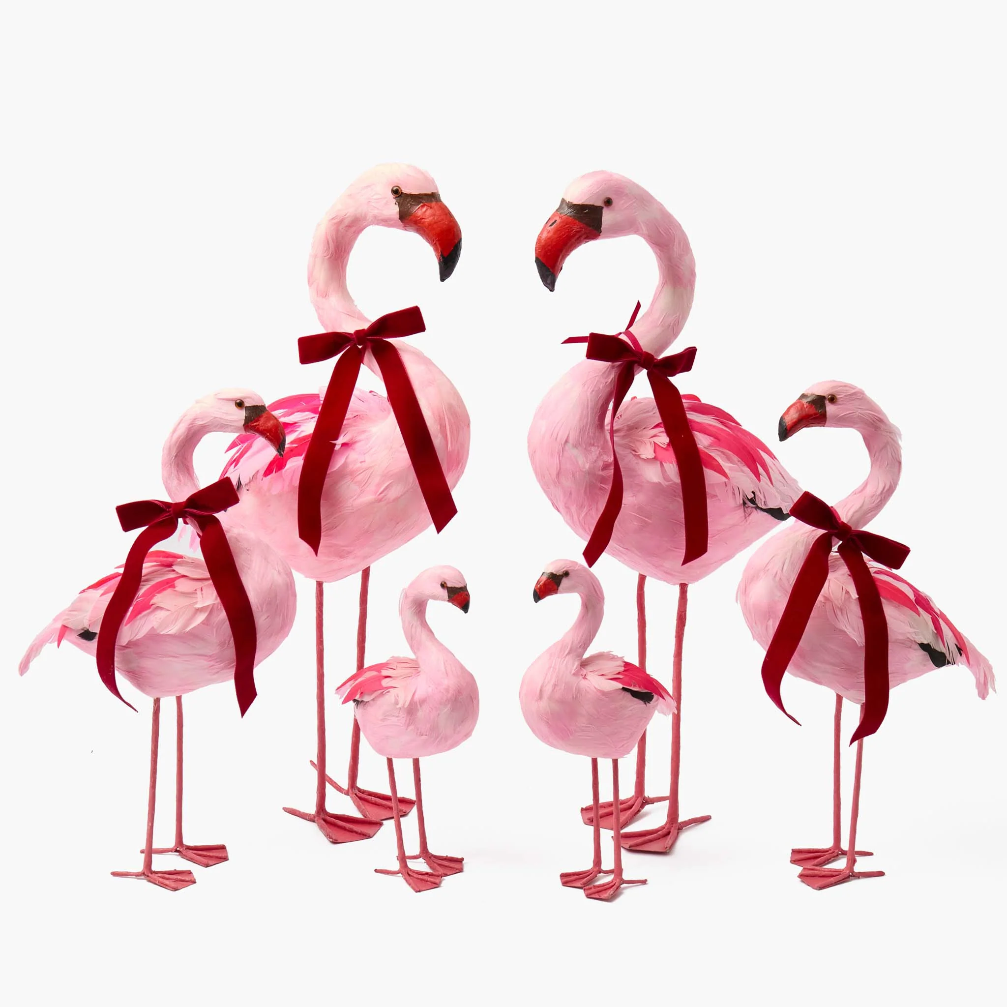 Ruby Red Velvet Bows (Set of 4) - 20cm - Image 4