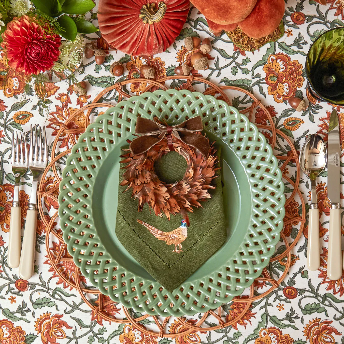 Sage Basketweave Dinner Plates (Set of 4) - Image 21