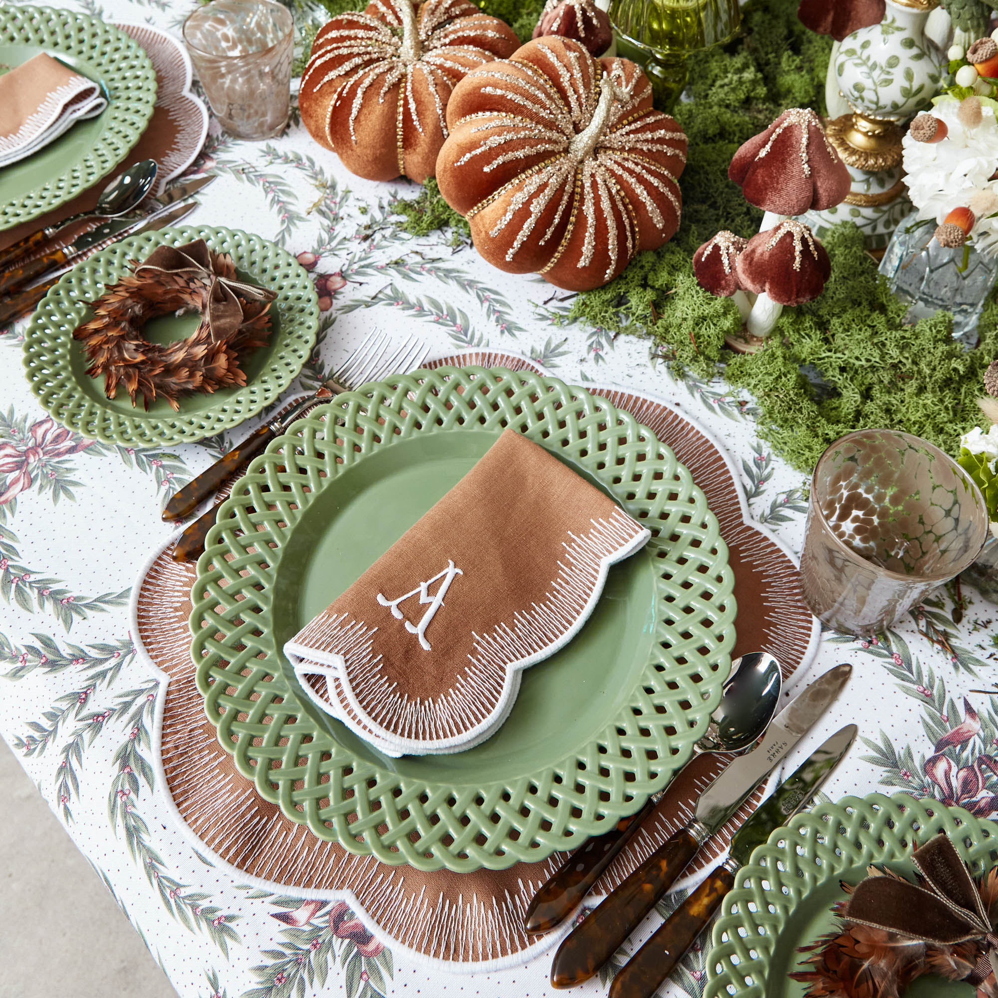 Sage Basketweave Dinner Plates (Set of 4) - Image 25