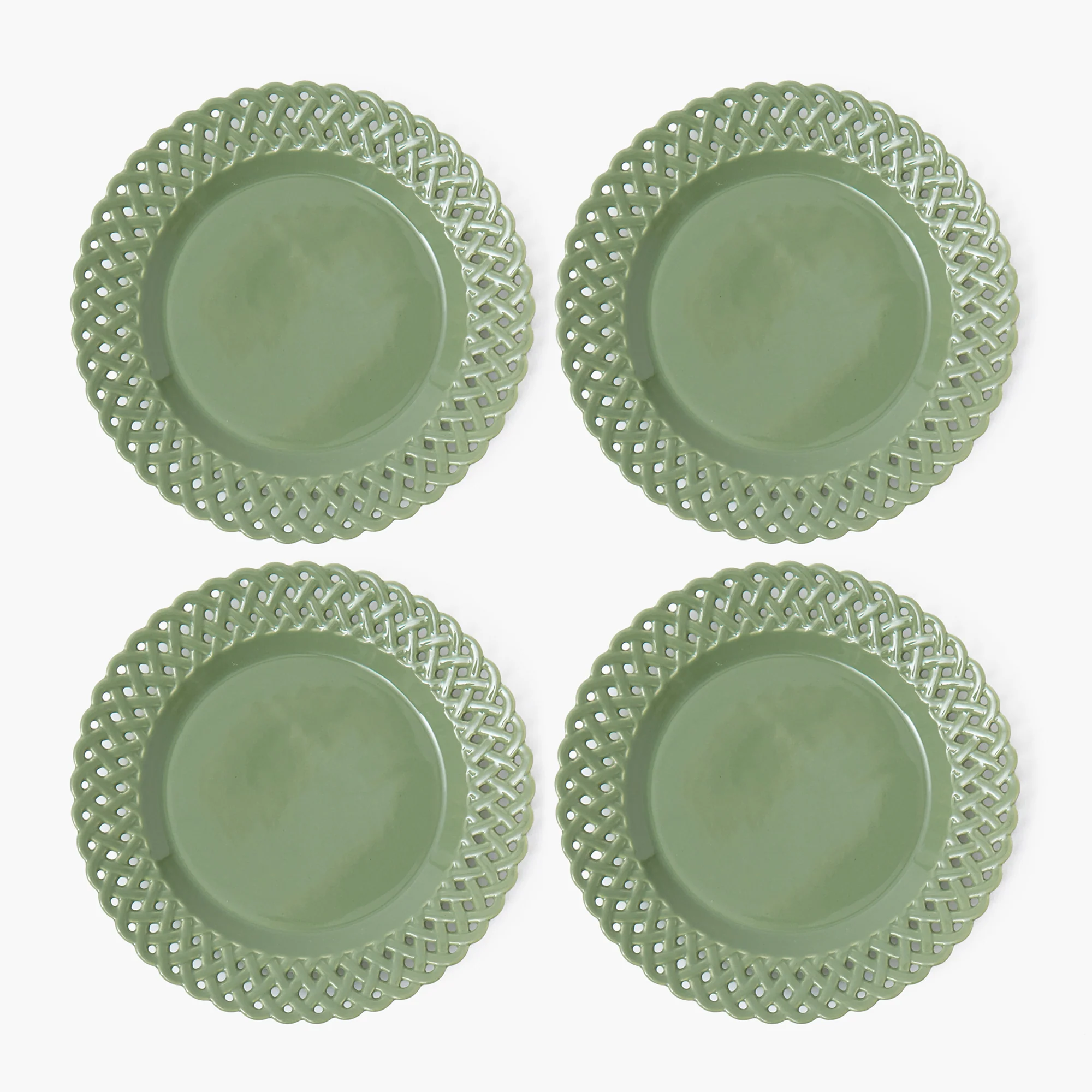 Sage Basketweave Starter Plate - Image 27