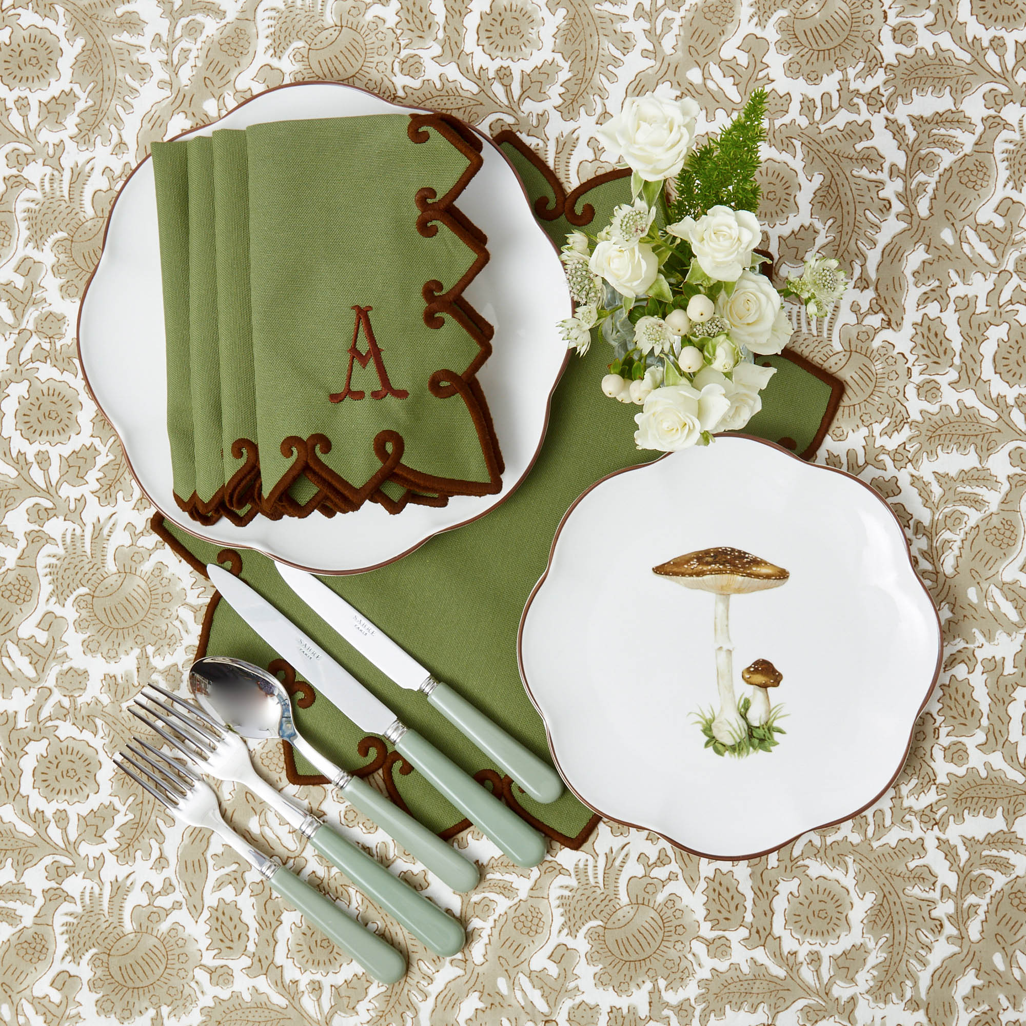 Scalloped Mushroom Starter Plate (Brown) - Image 13