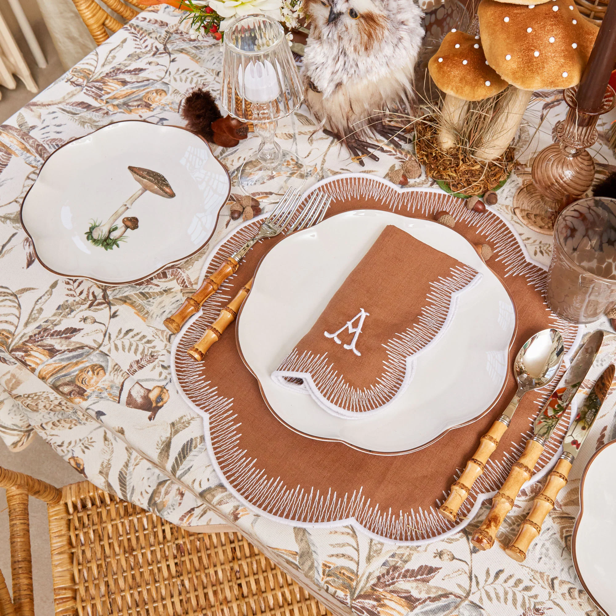 Scalloped Mushroom Starter Plates (Set of 4) - Image 13