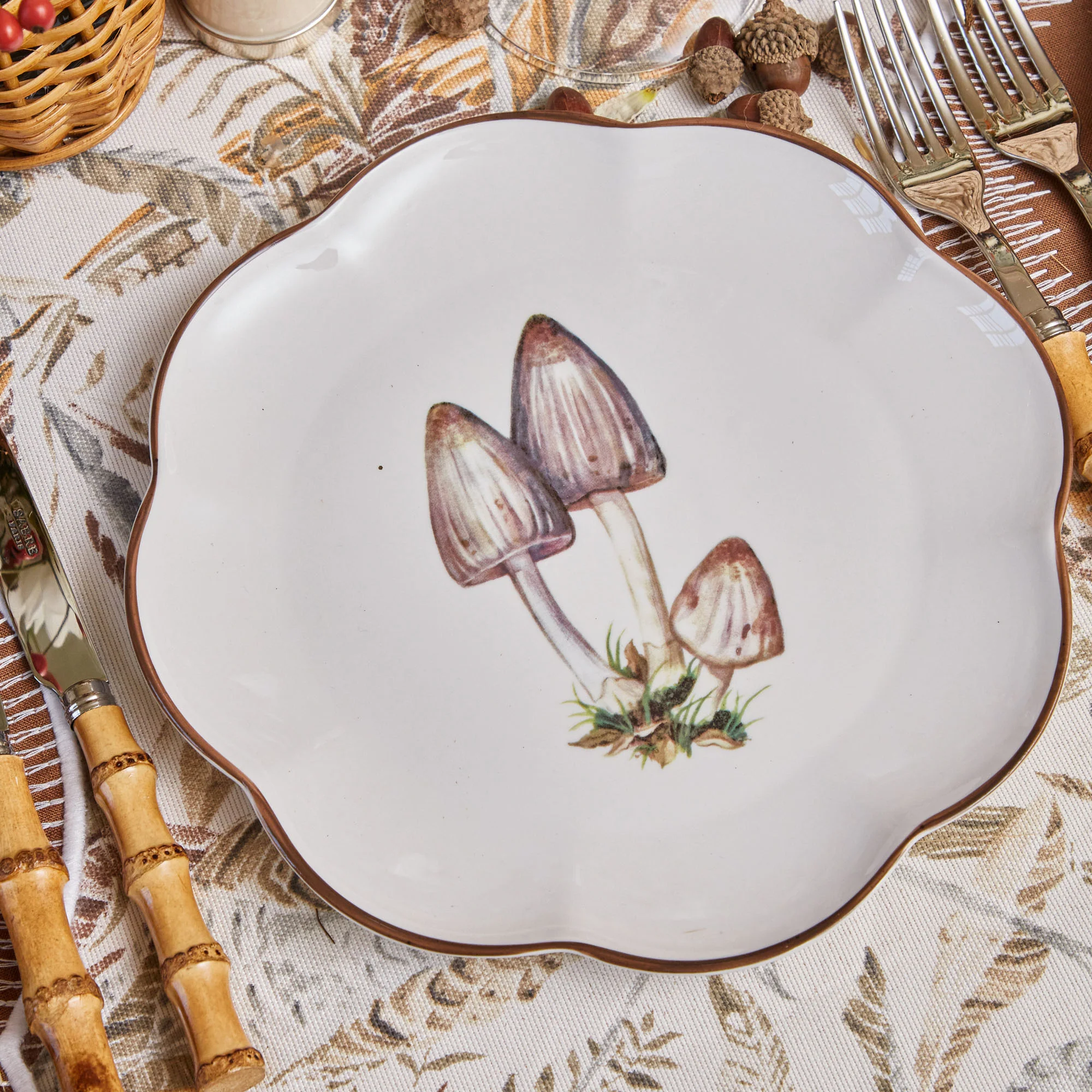Scalloped Mushroom Starter Plates (Set of 4) - Image 14