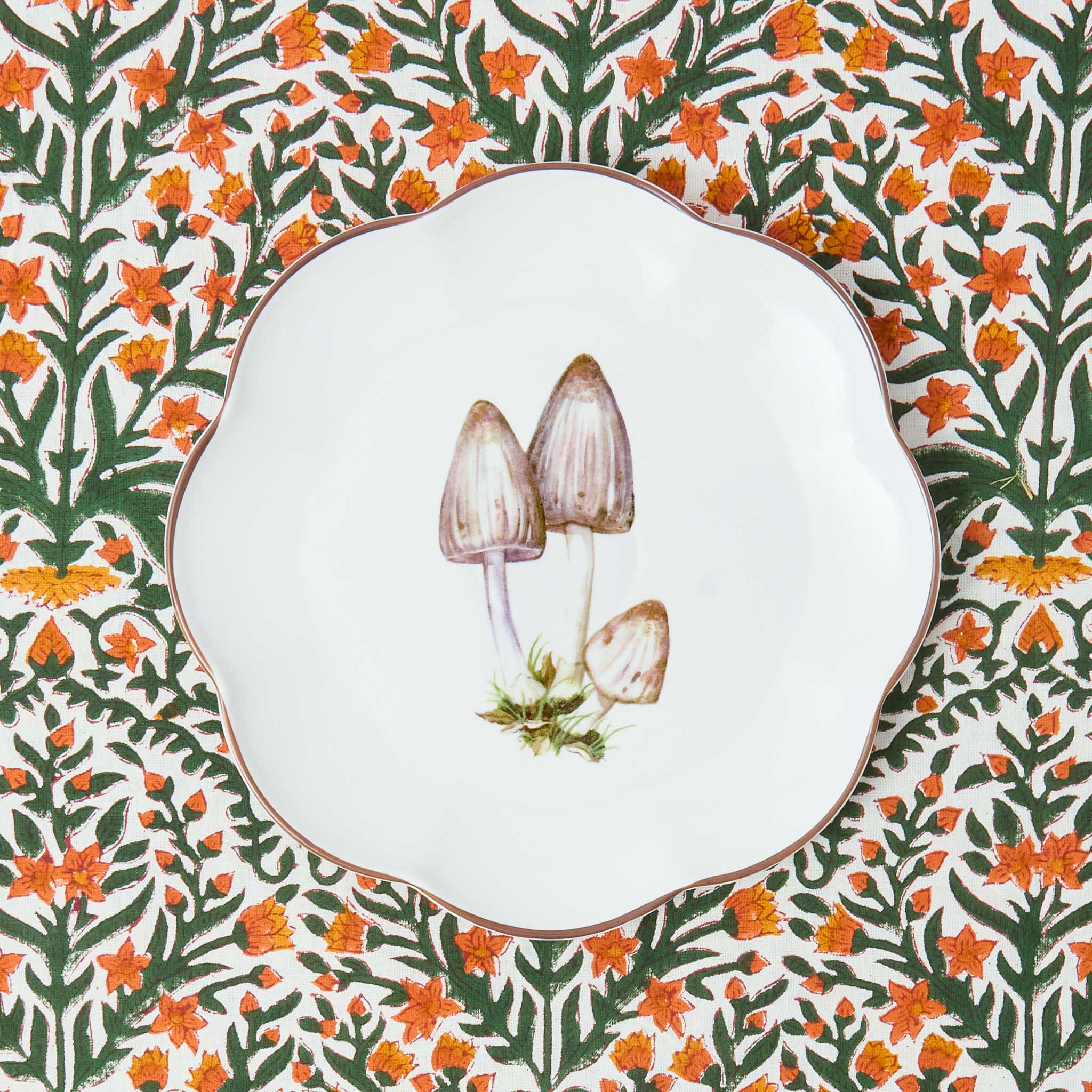 Scalloped Mushroom Starter Plates (Set of 4) - Image 5