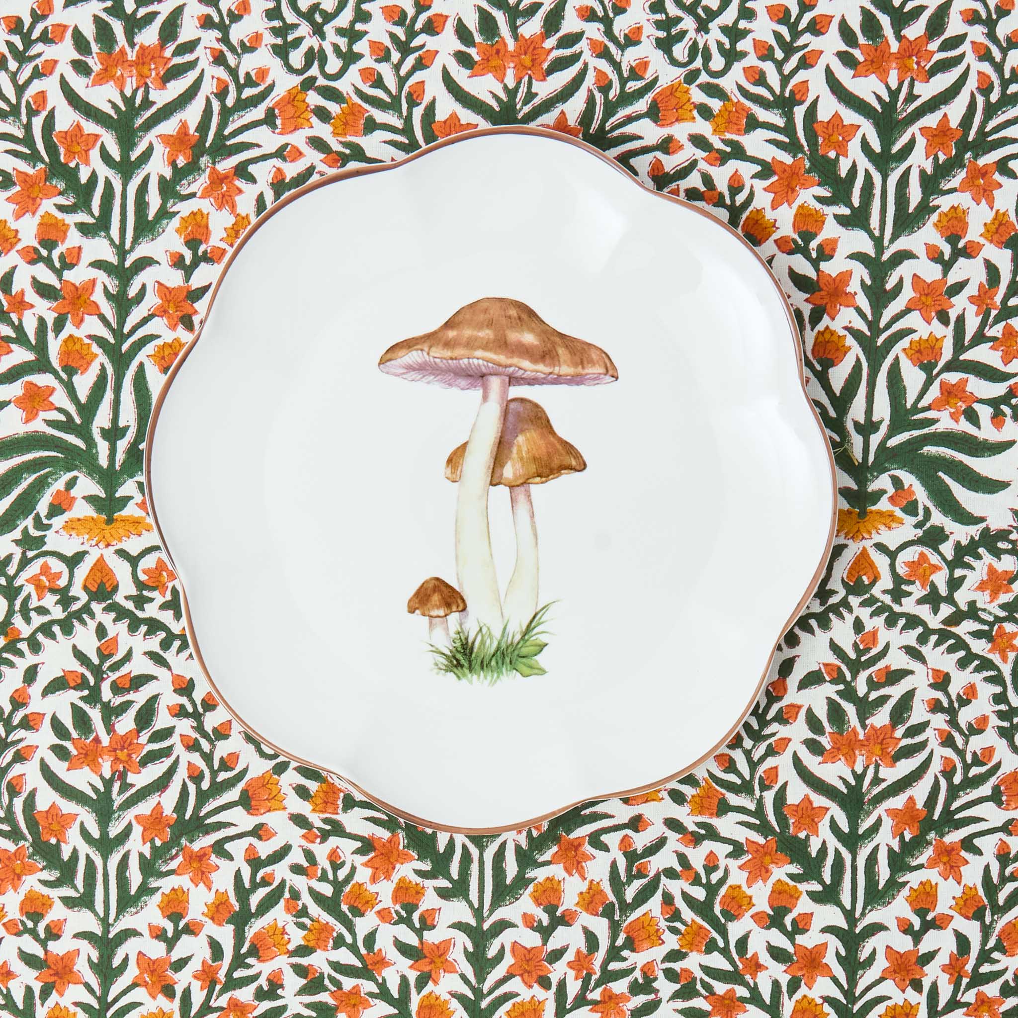 Scalloped Mushroom Dinner Plates (Set of 4) - Image 7