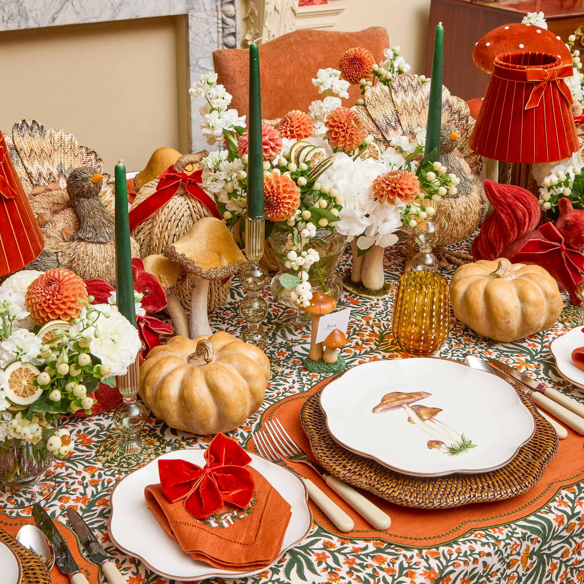 Scalloped Mushroom Dinner Plate - Image 8