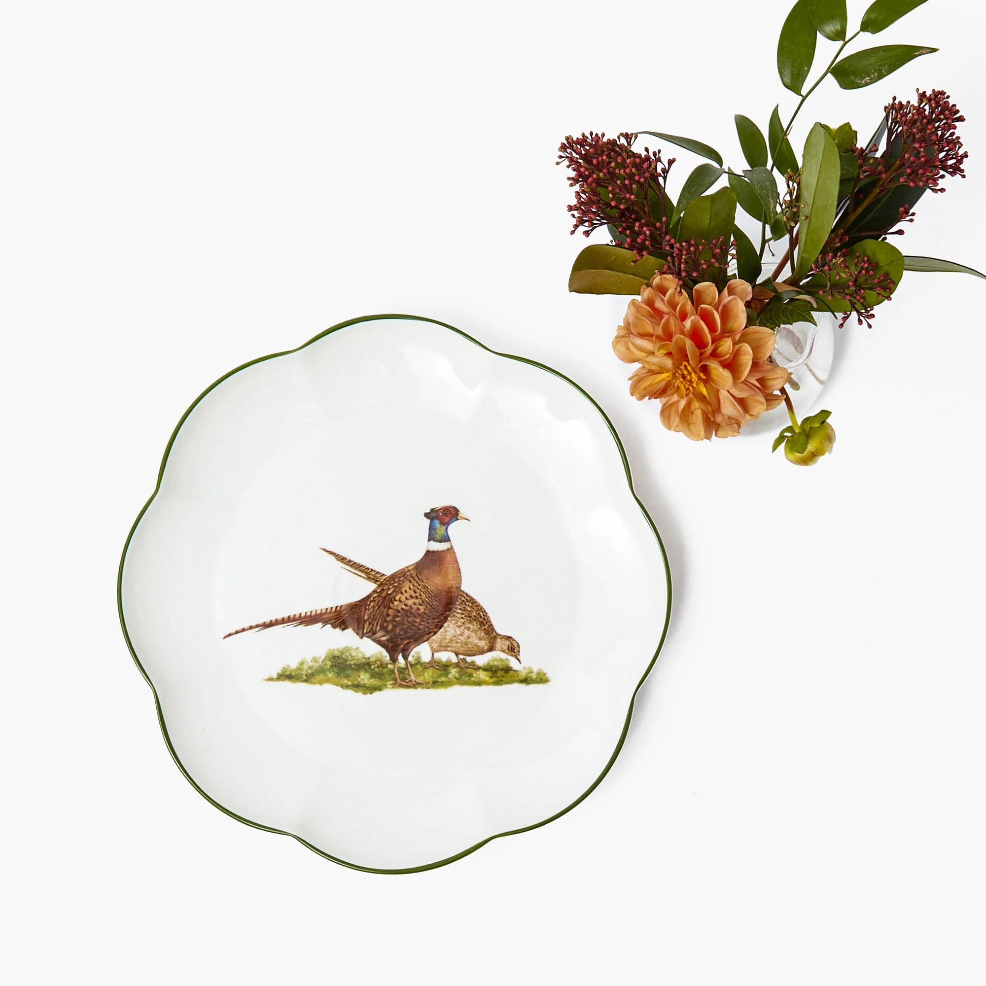 Scalloped Pheasant Dinner Plate - Image 10