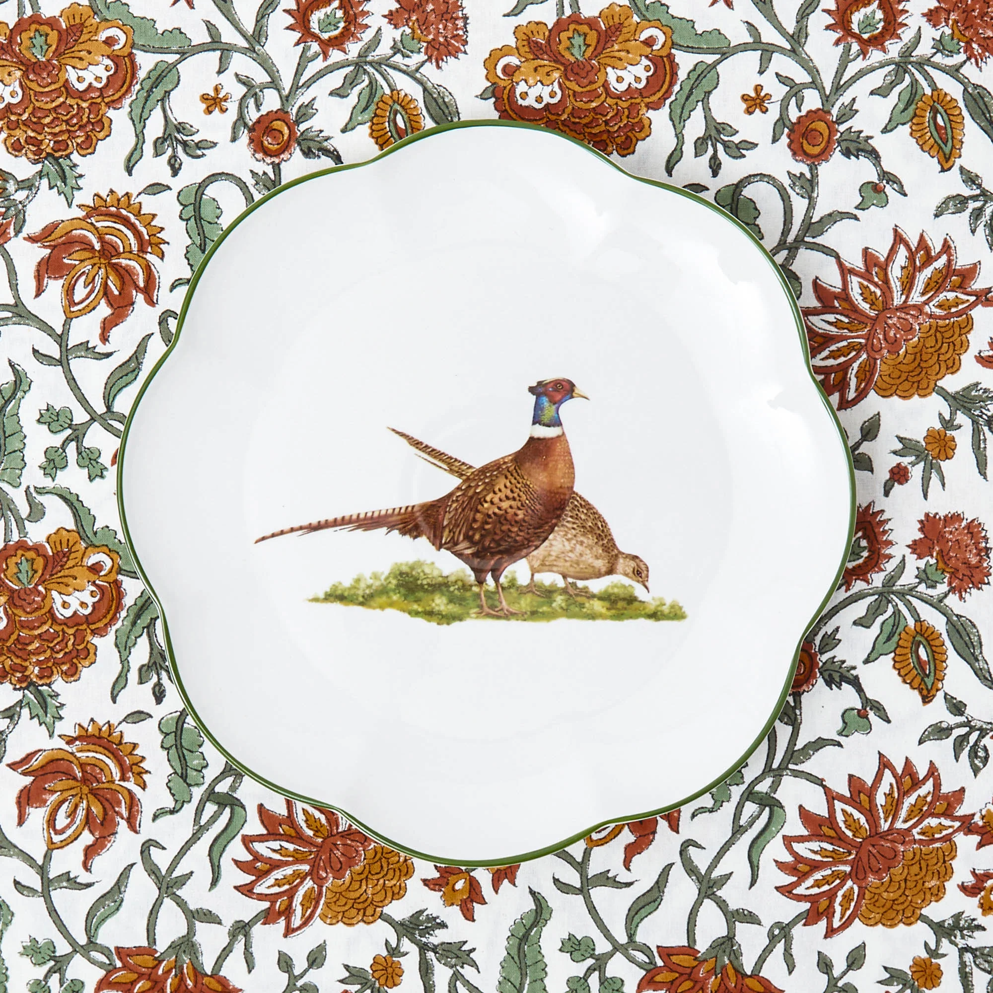 Scalloped Pheasant Dinner Plate - Image 13