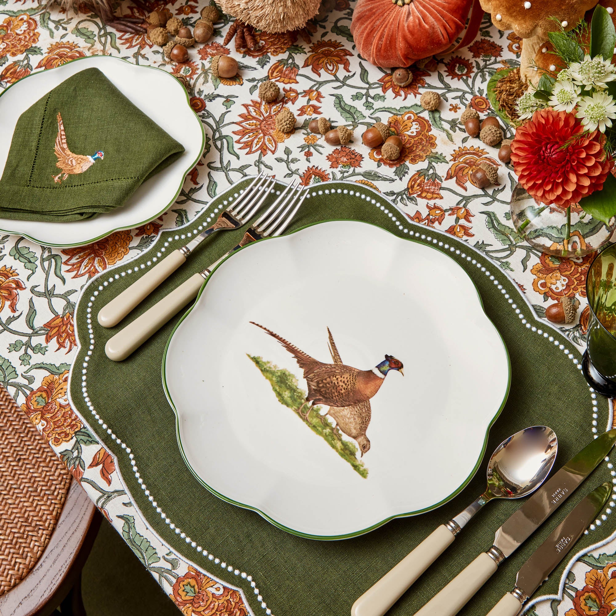 Scalloped Pheasant Dinner Plate - Image 16