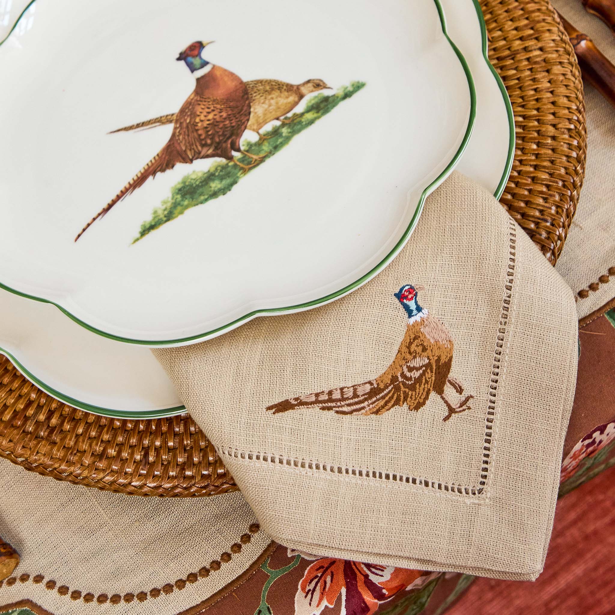 Scalloped Pheasant Dinner Plate - Image 3