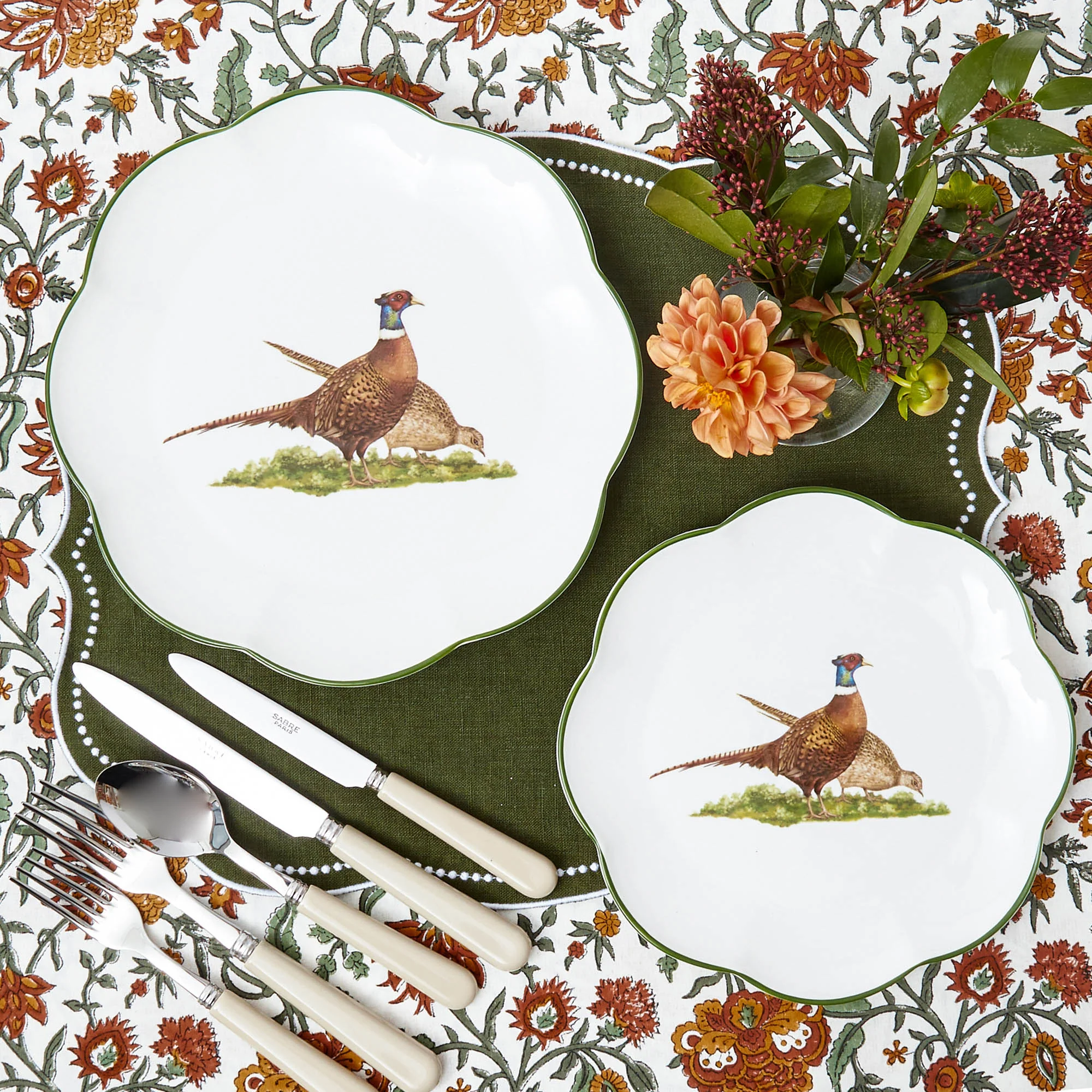 Scalloped Pheasant Dinner Plate - Image 15