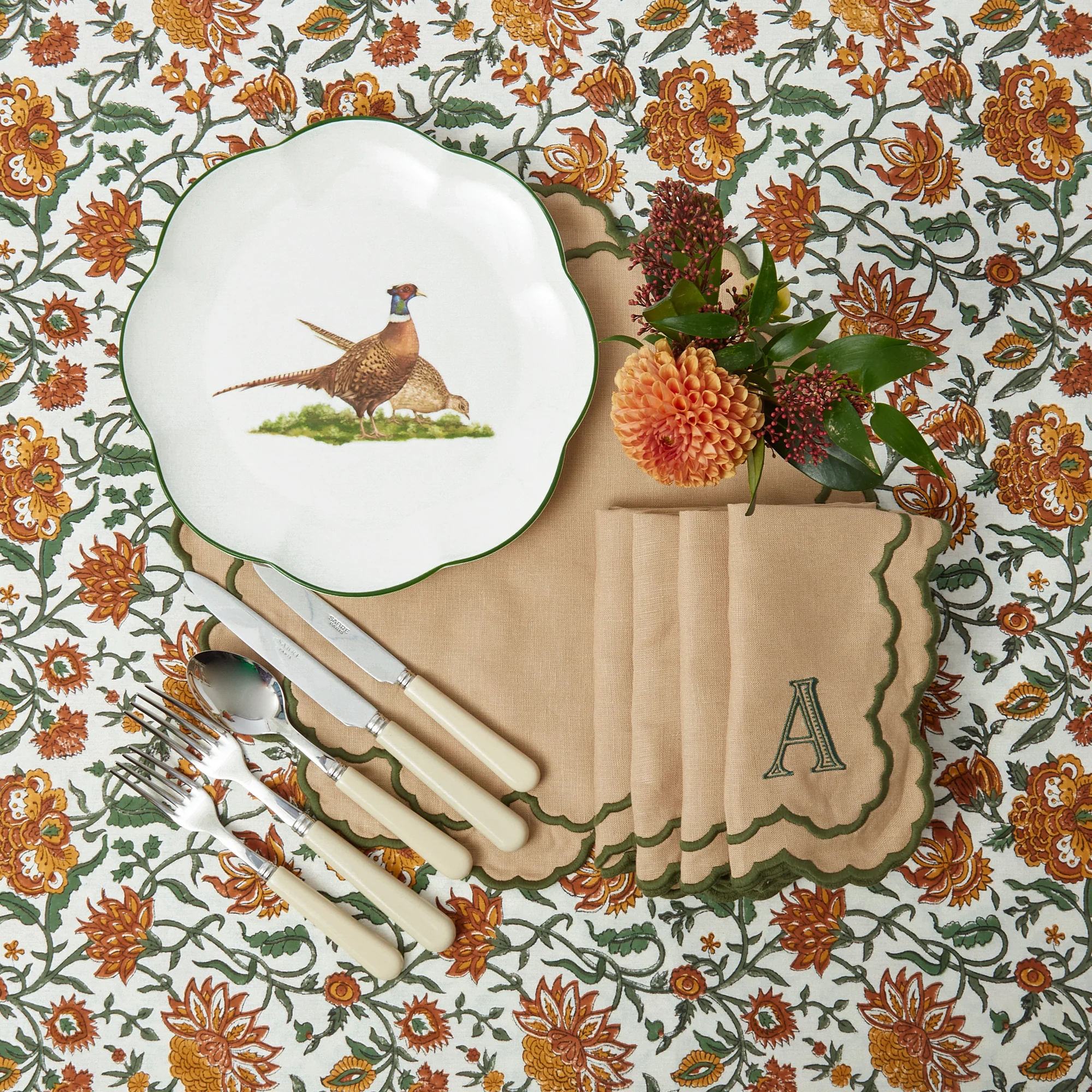 Scalloped Pheasant Starter Plates (Set of 4) - Image 19