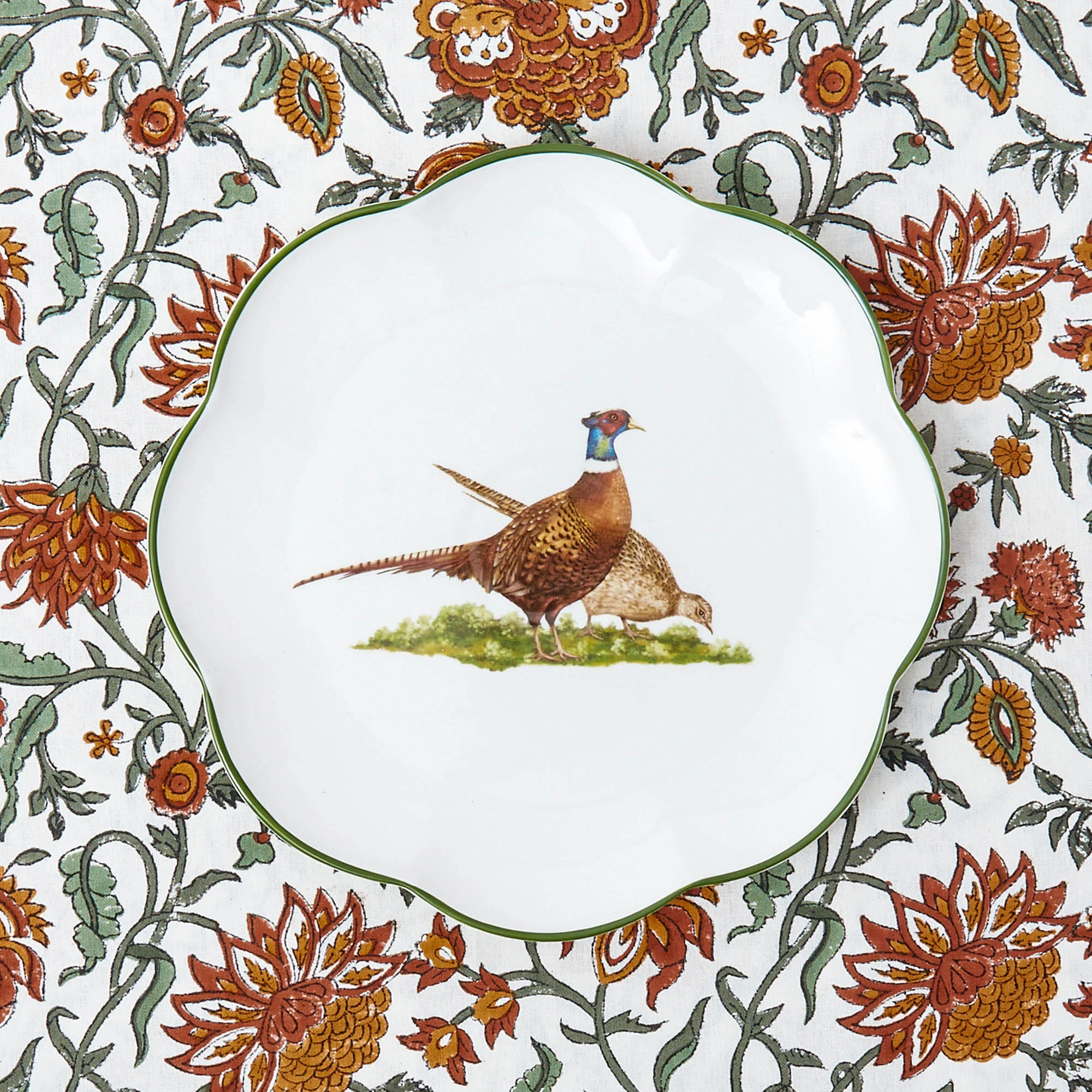Scalloped Pheasant Starter Plates (Set of 4) - Image 20
