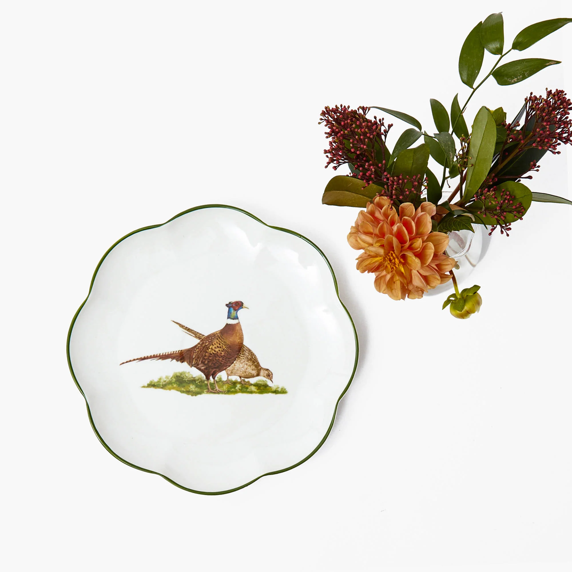 Scalloped Pheasant Starter Plates (Set of 4) - Image 21