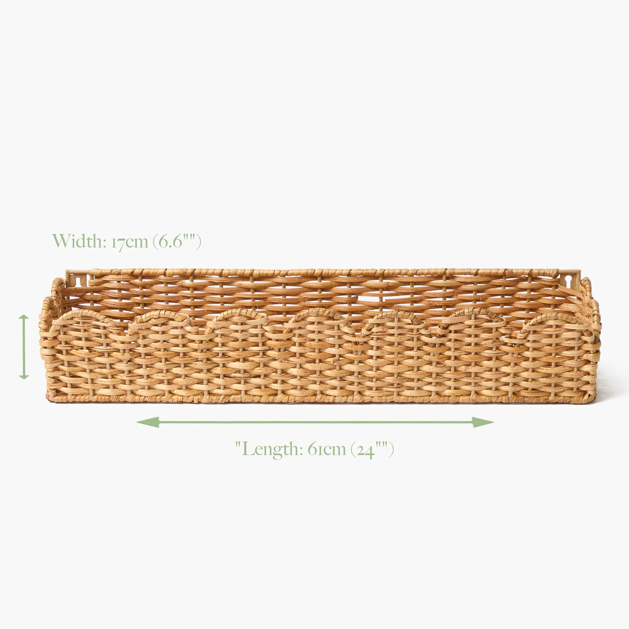 Scalloped Rattan Shelf - Image 6