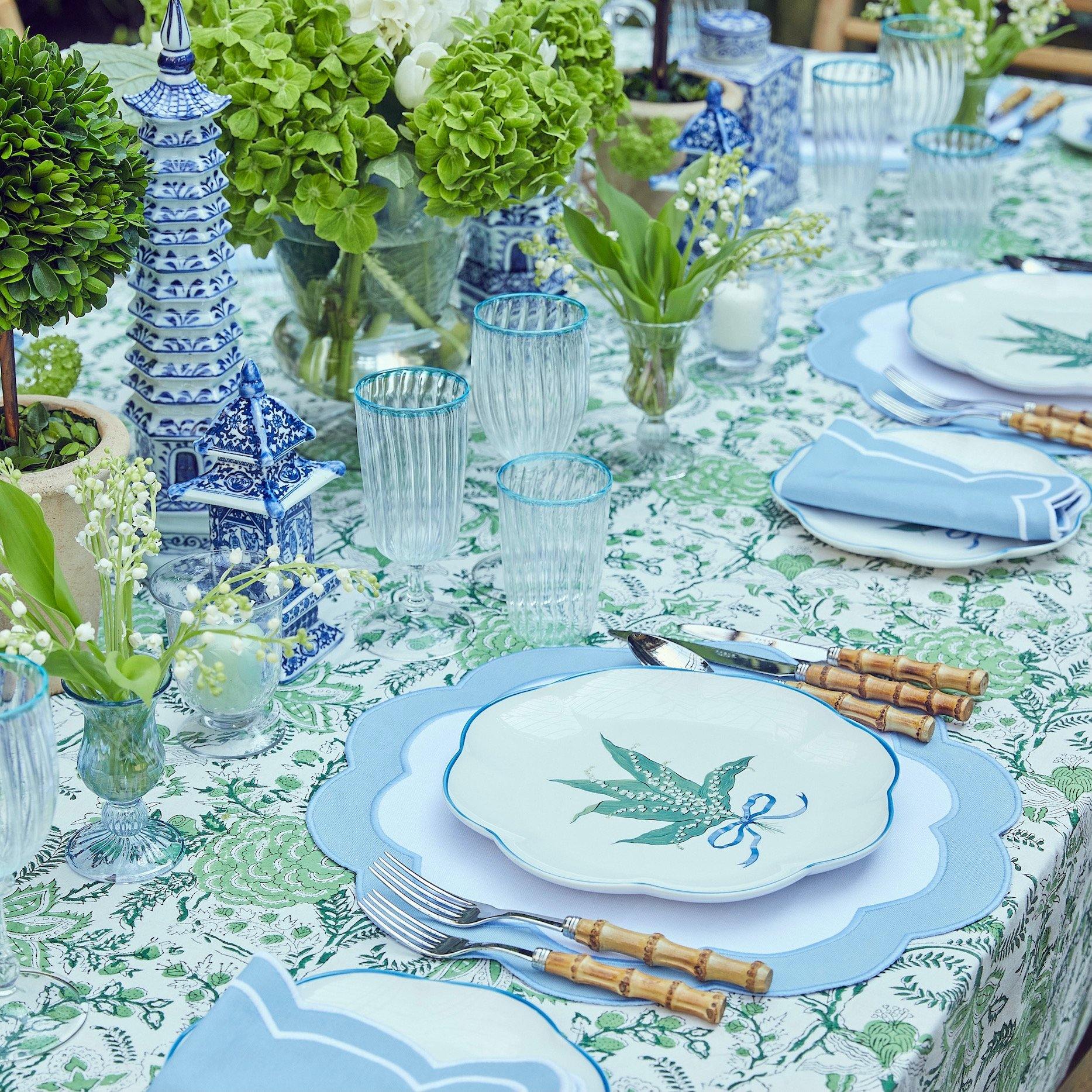 Serena Appliqué Blue Placemats (Set of 4) - Image 11