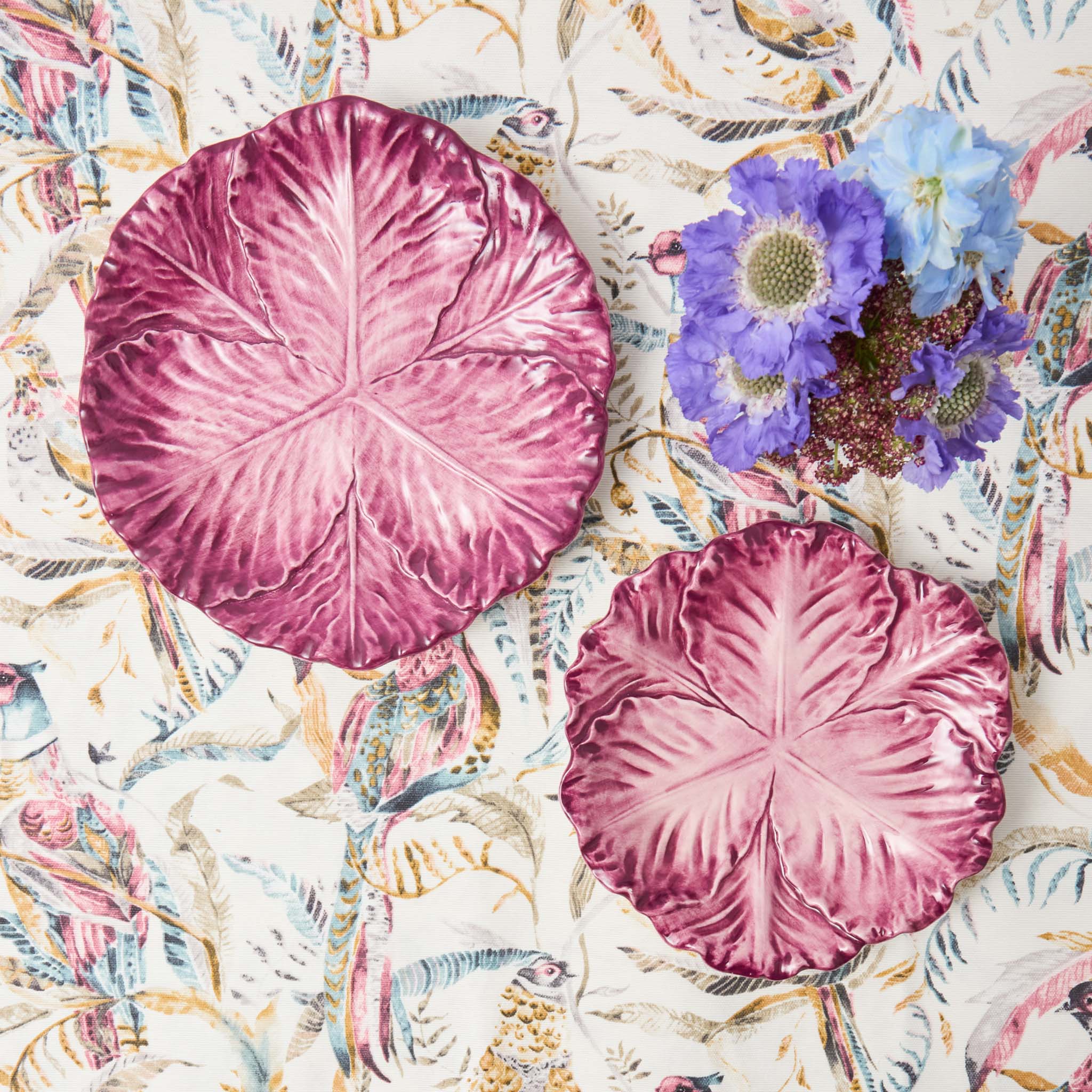 Aubergine Serena Cabbage Starter Plates (Set of 4) - Image 12