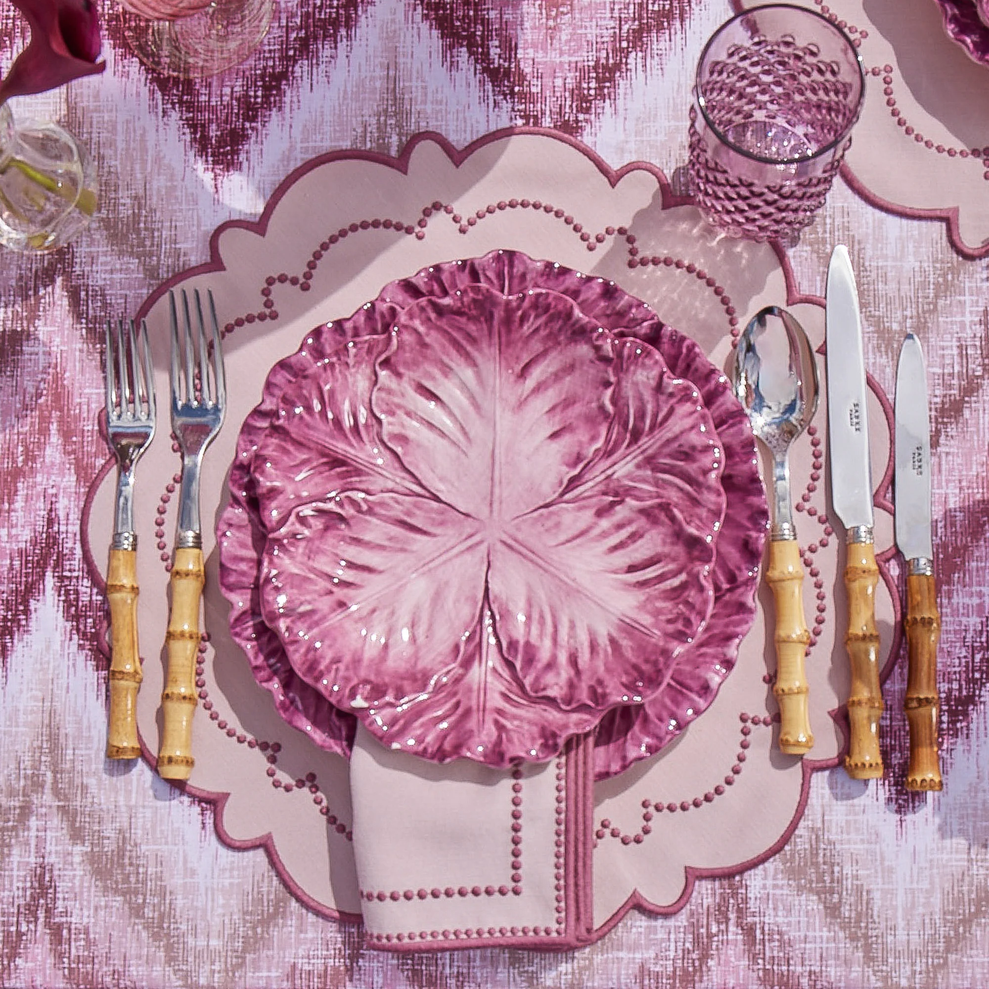 Aubergine Serena Cabbage Starter Plates (Set of 4) - Image 23