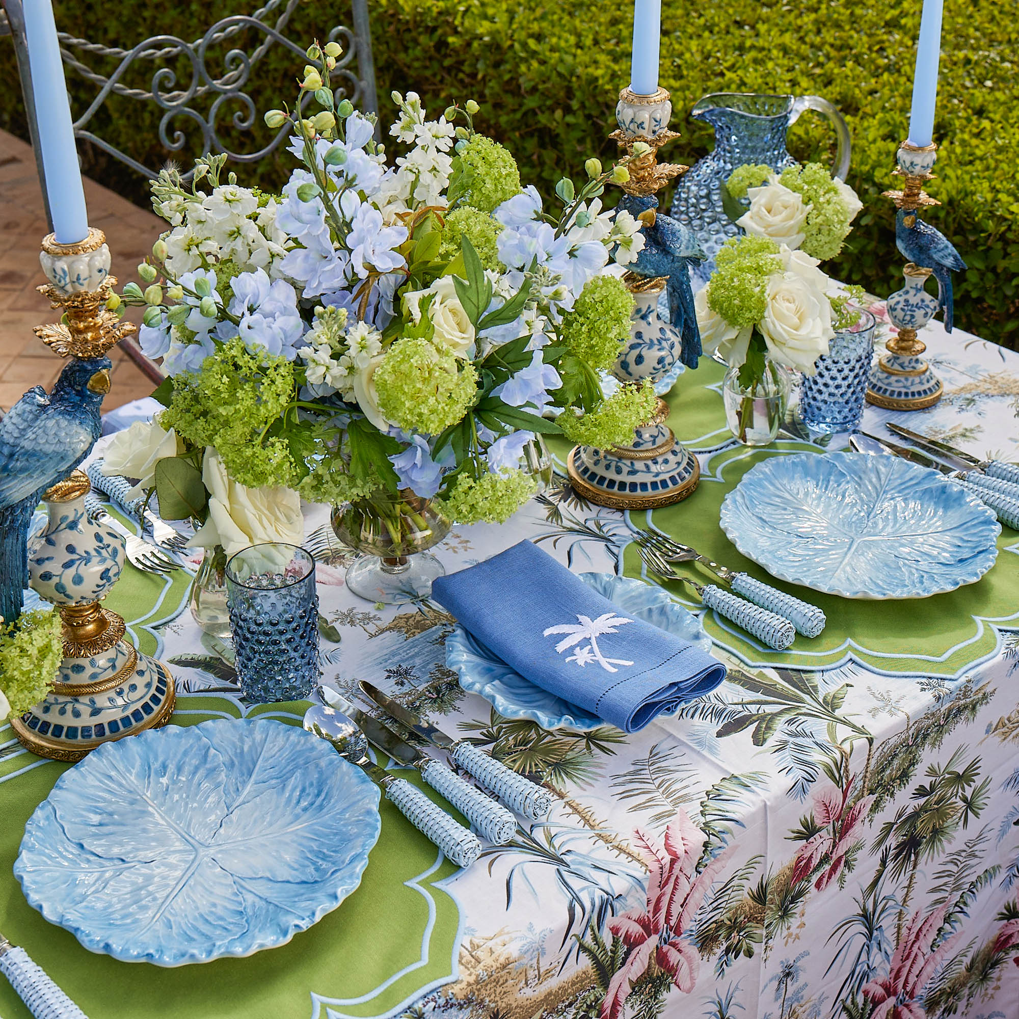 Blue Serena Cabbage Dinner Plate - Image 13
