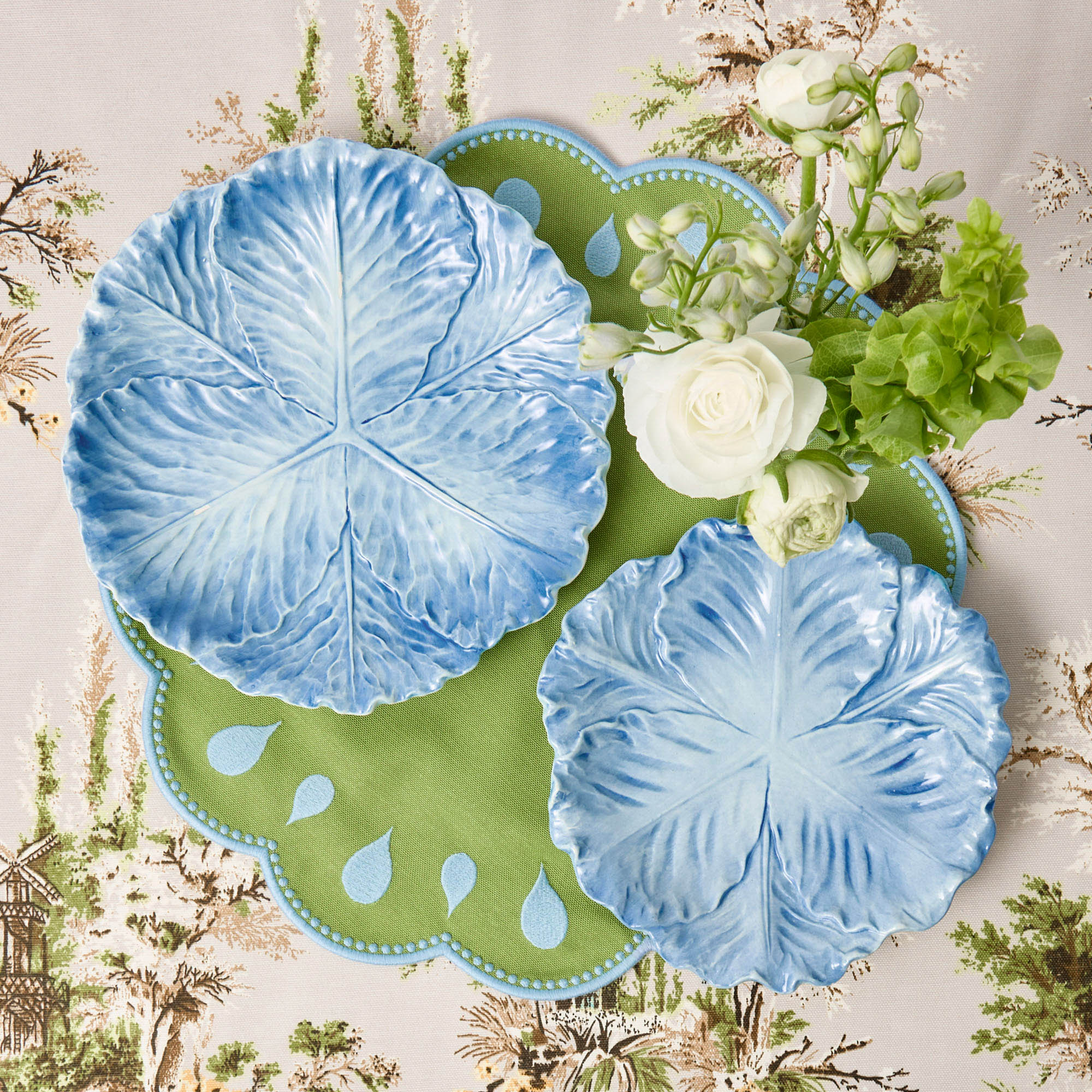 Blue Serena Cabbage Dinner Plate - Image 8