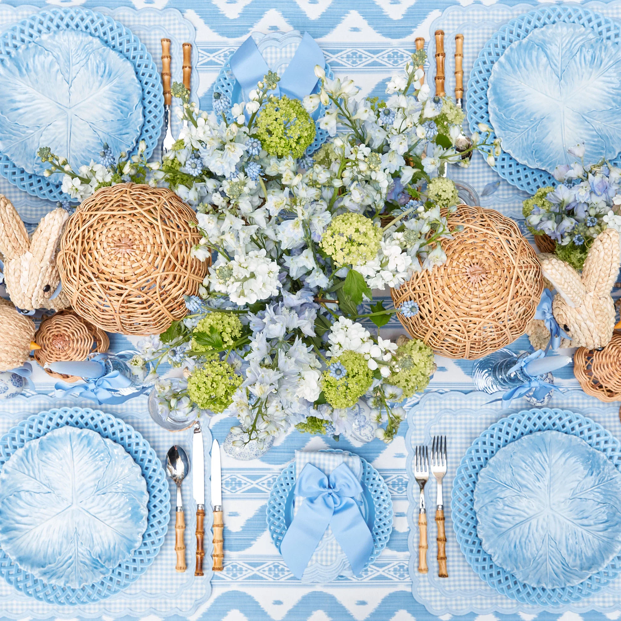 Blue Serena Cabbage Dinner Plate - Image 5