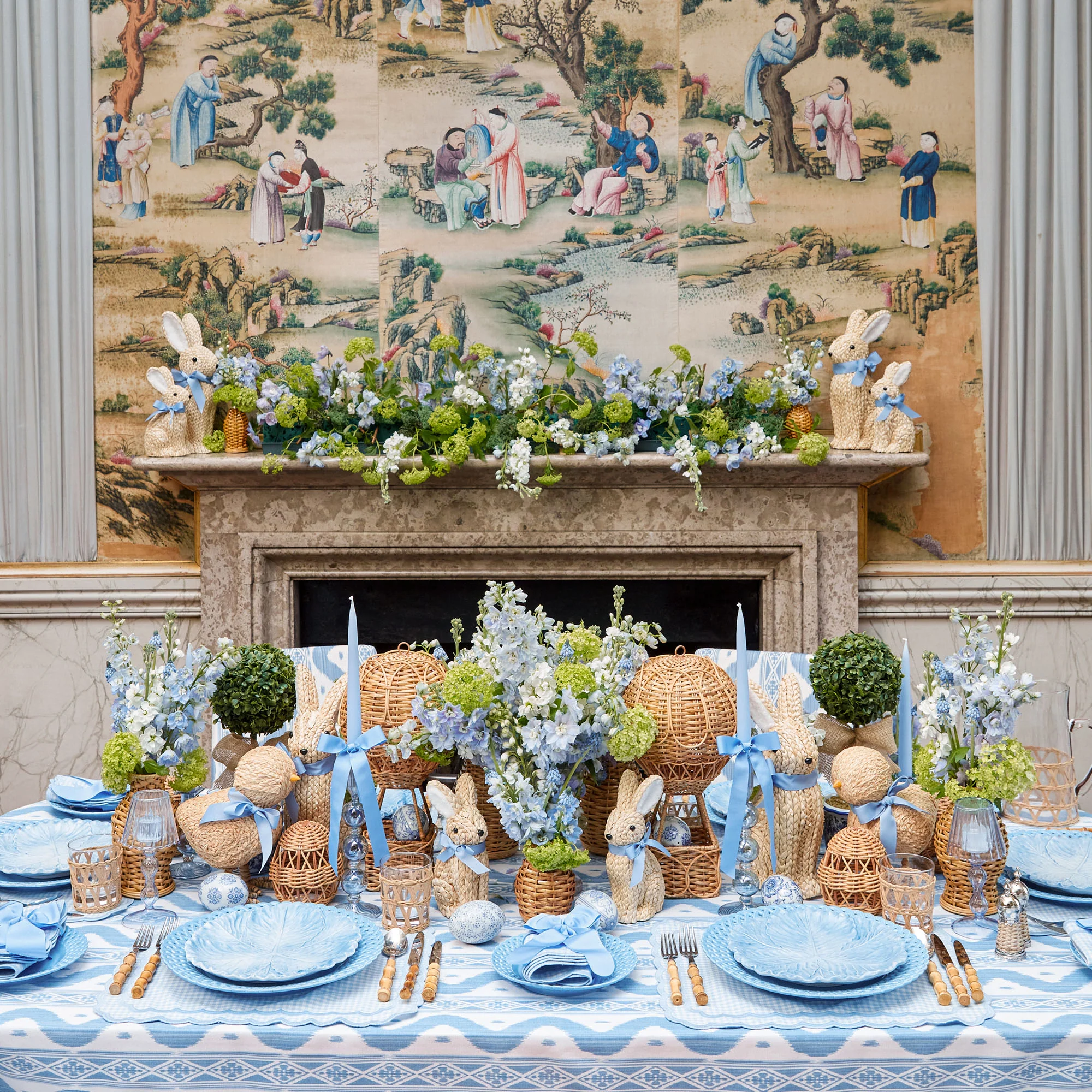 Blue Serena Cabbage Dinner Plate - Image 7