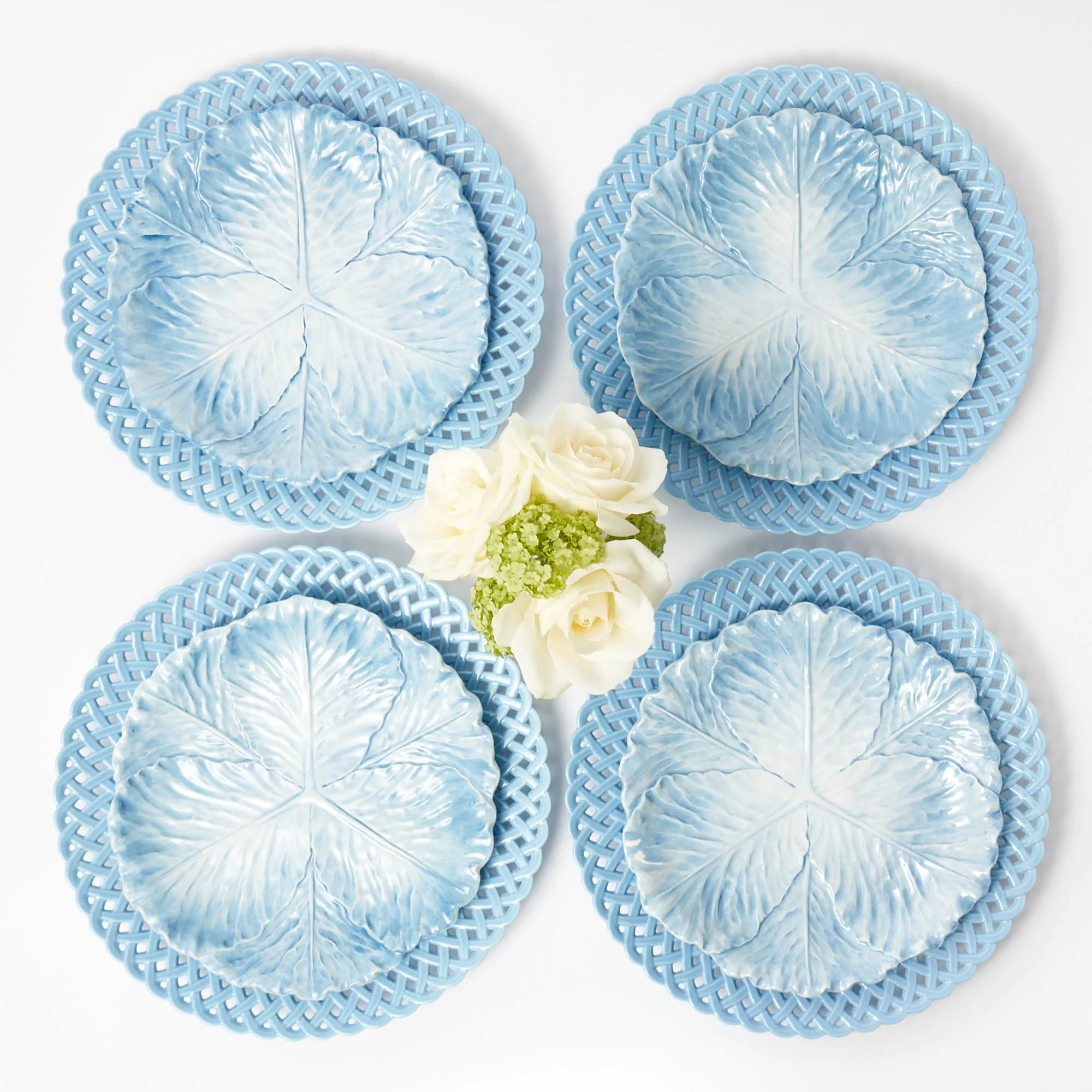 Serena Cabbage Dinner & Starter Plates (Set of 8) - Image 9