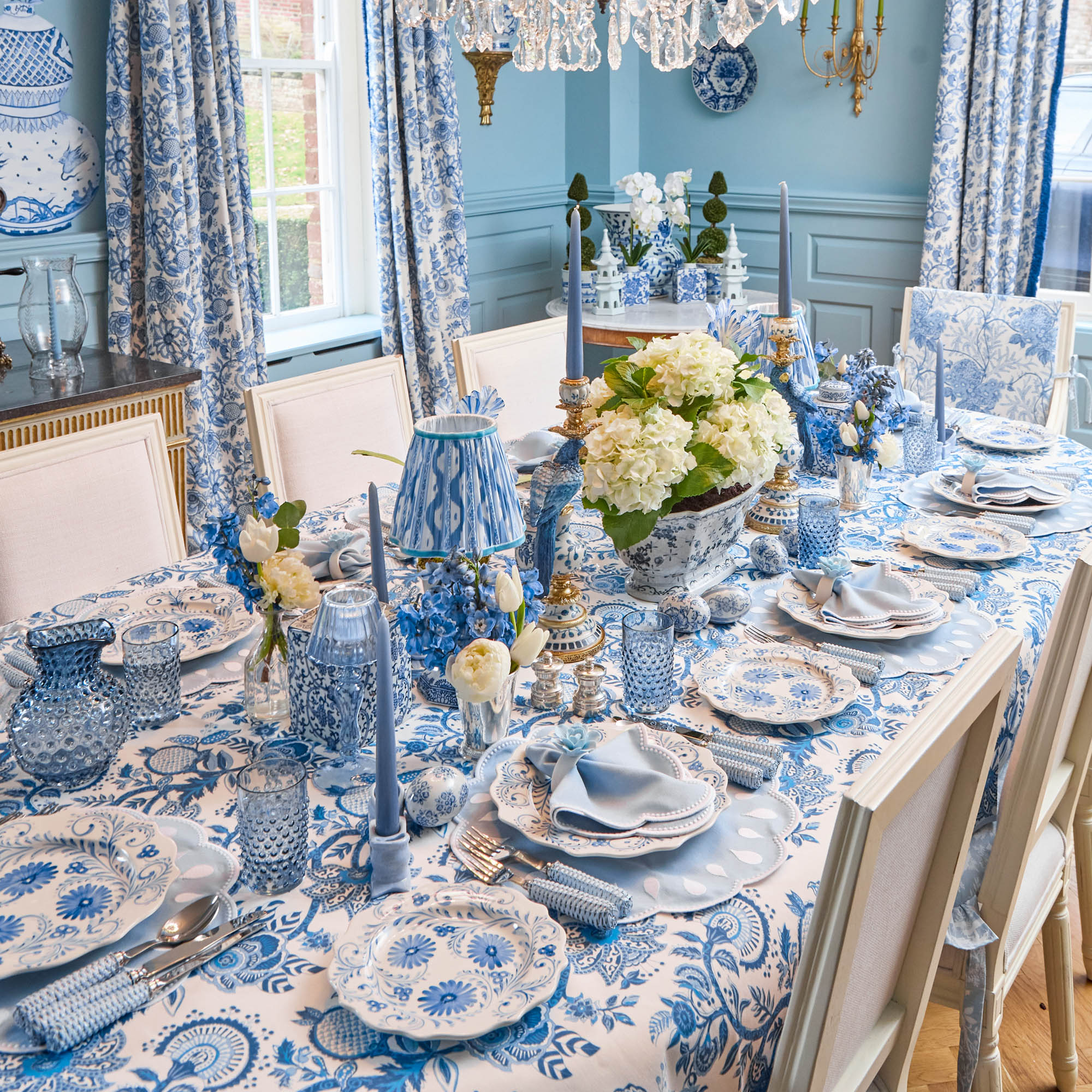Soft Blue Fiore Napkin Rings (Set of 4) - Image 12