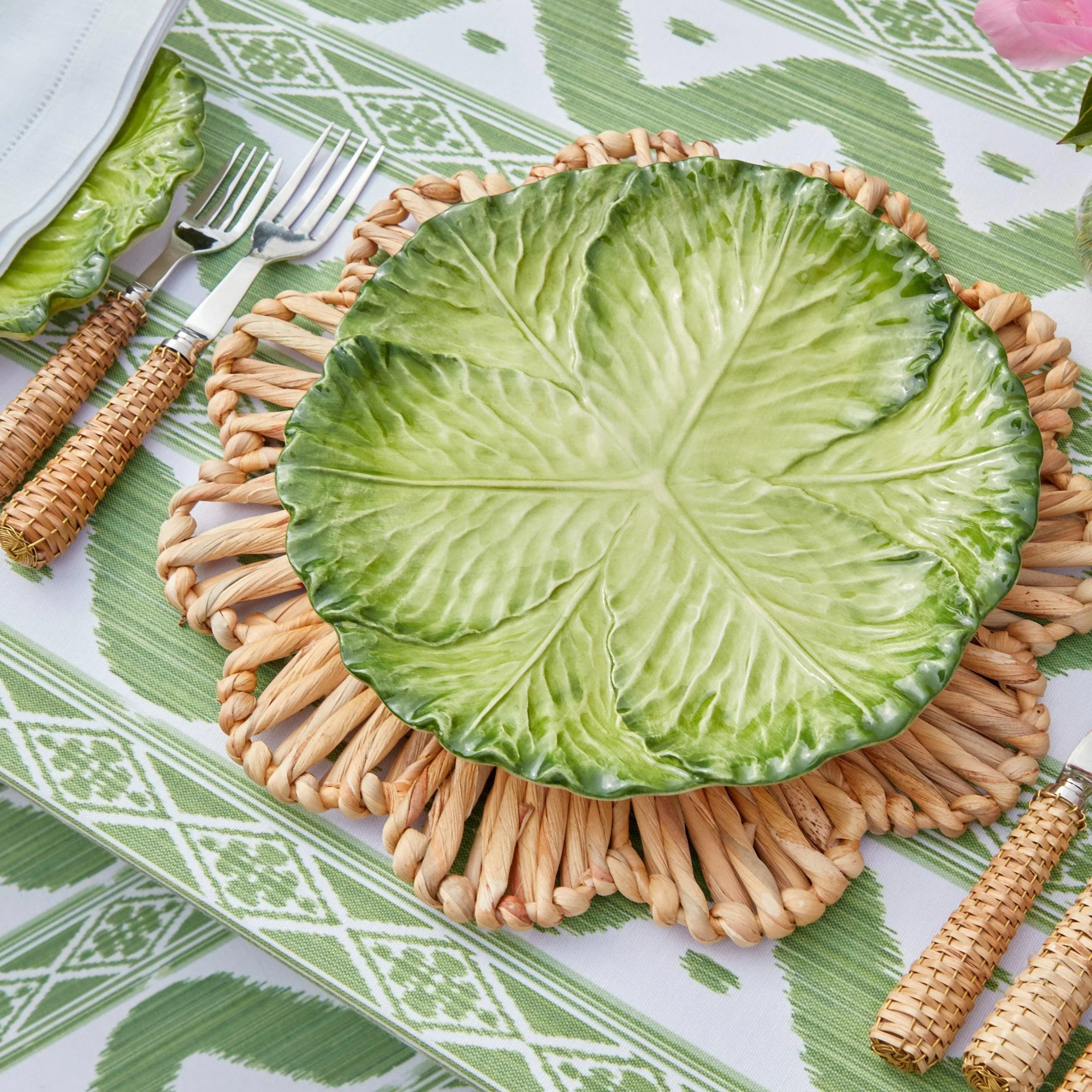 Green Serena Cabbage Dinner Plate - Image 20