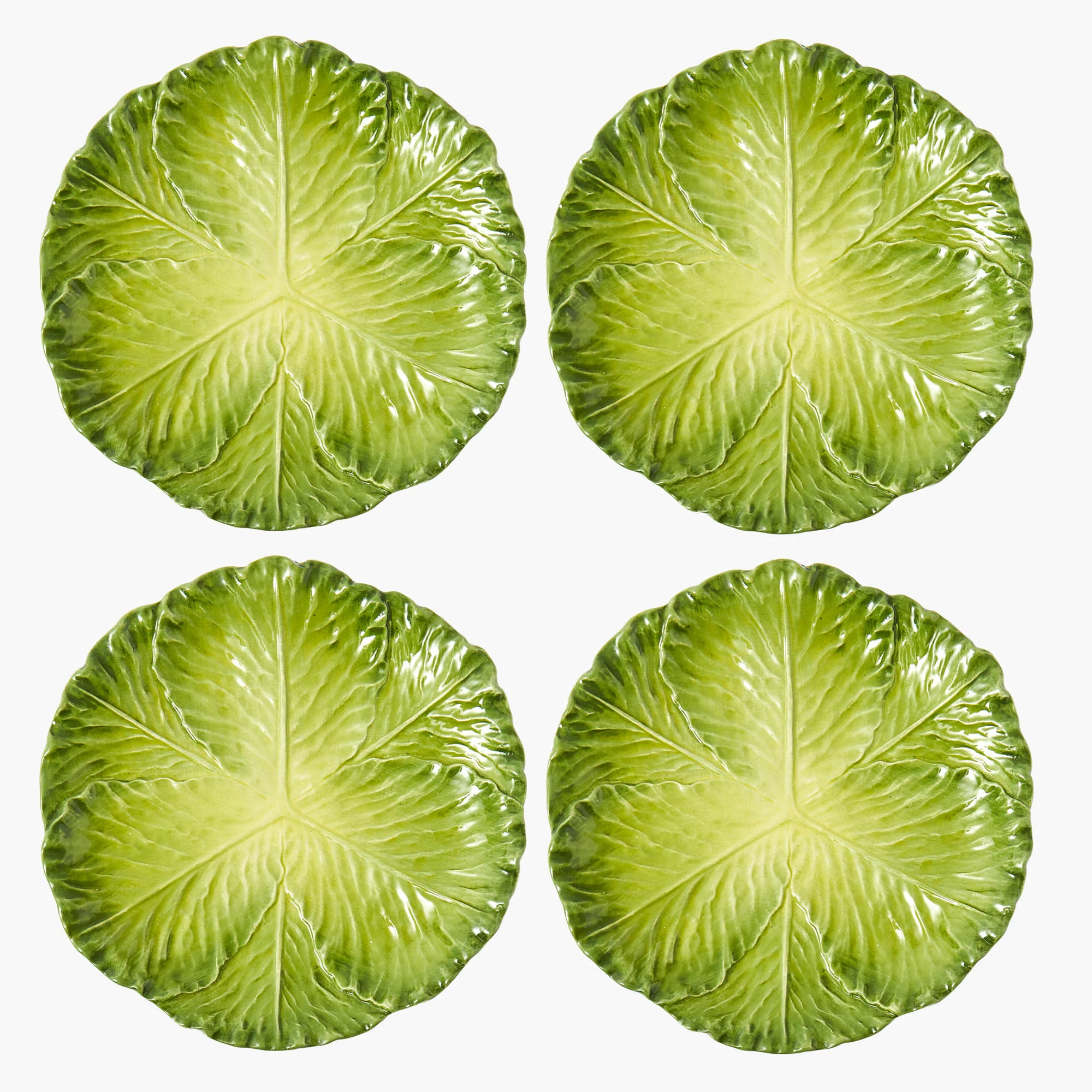 Green Serena Cabbage Dinner Plate - Image 18