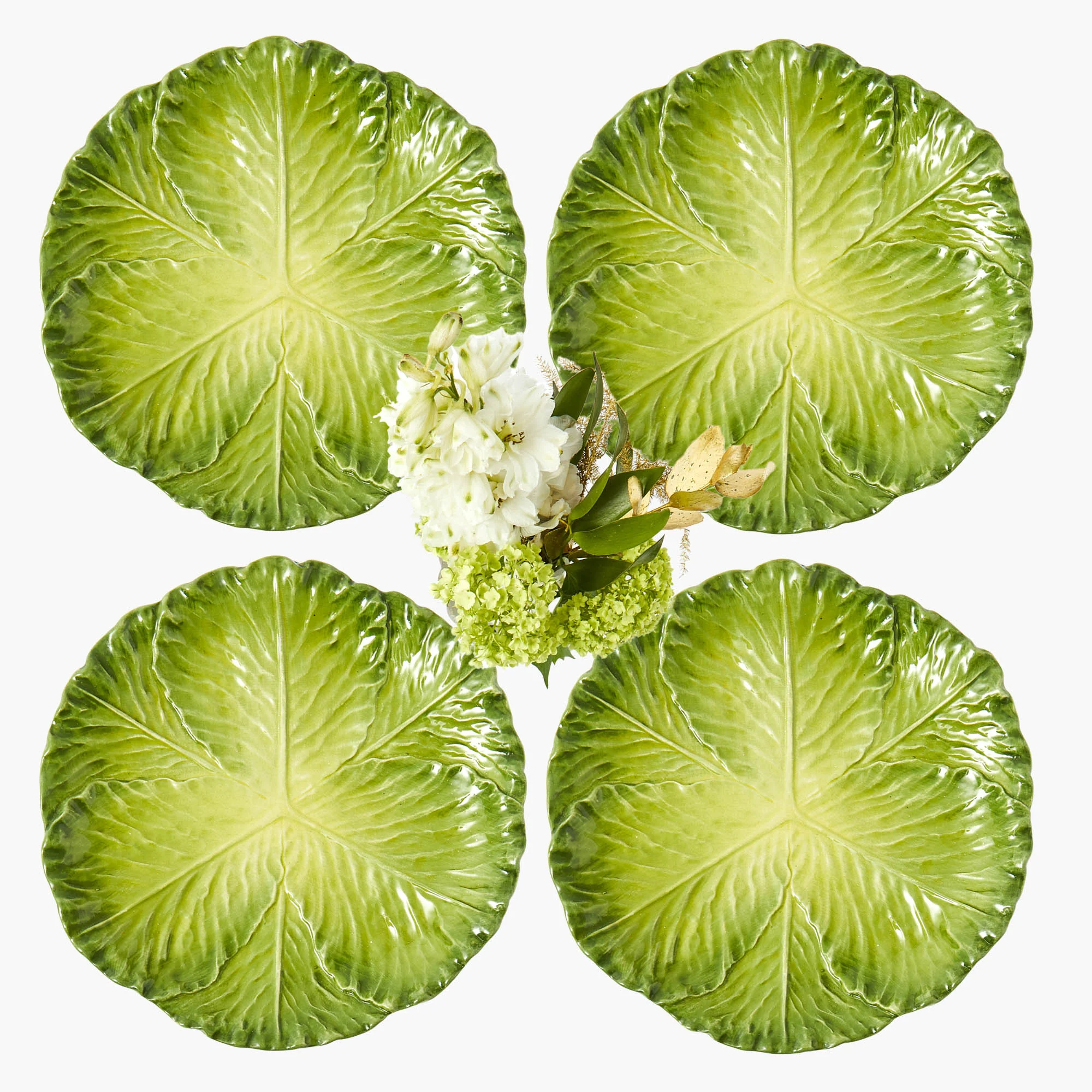 Green Serena Cabbage Dinner Plate - Image 13