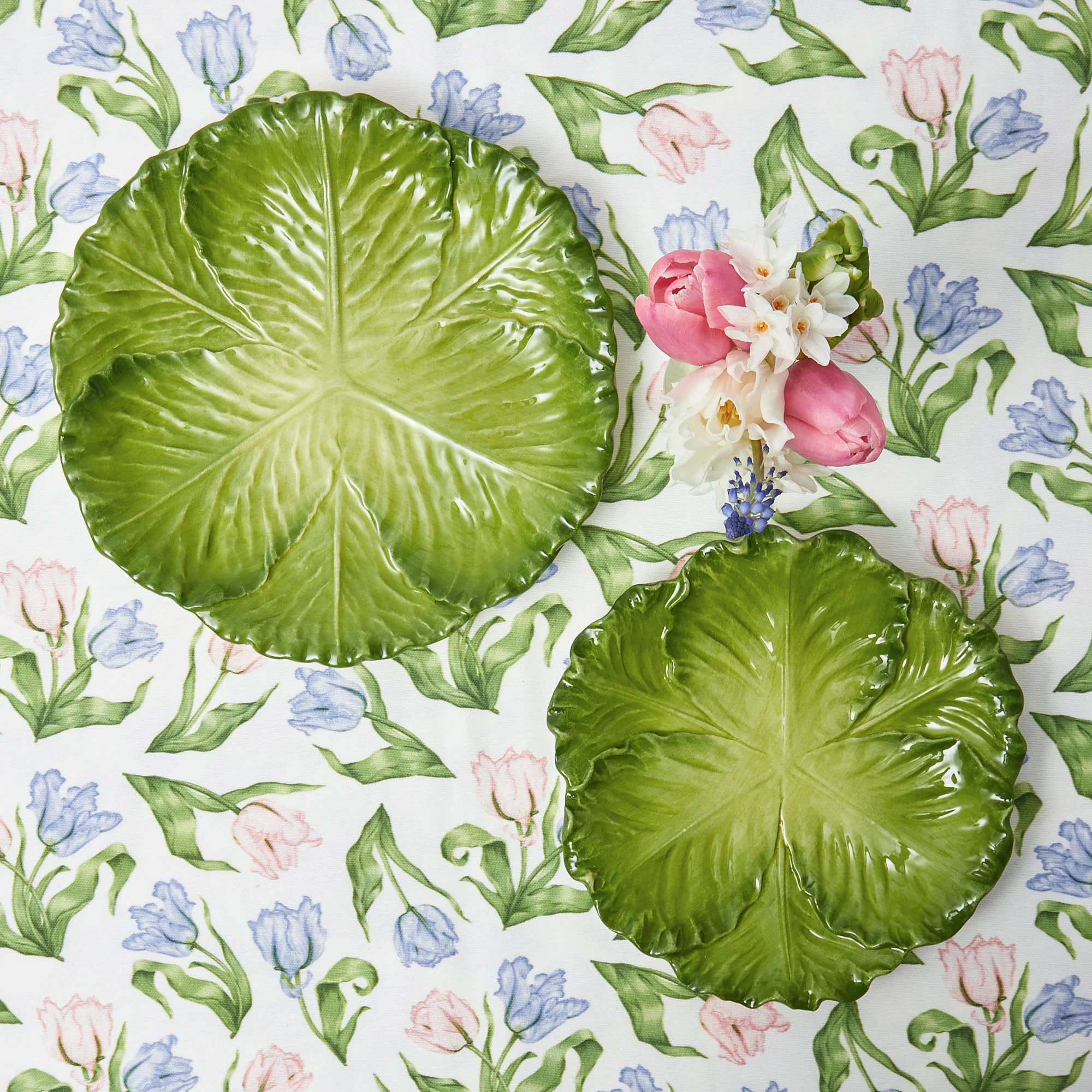 Green Serena Cabbage Dinner Plate - Image 4