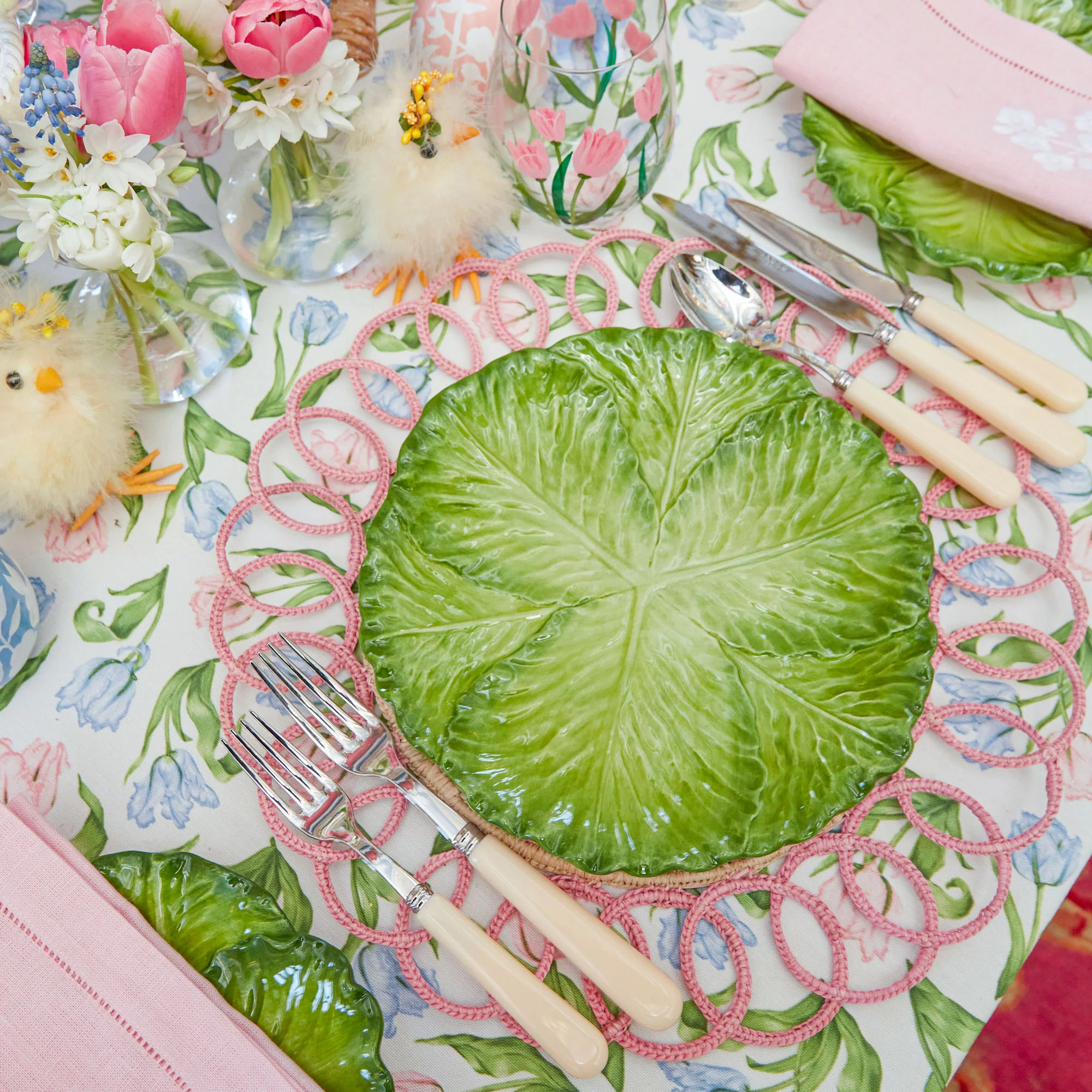 Green Serena Cabbage Dinner Plate - Image 5