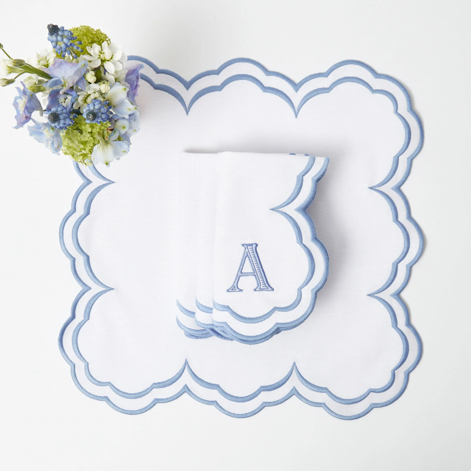 Serena White Placemats & Napkins (Set of 4) - Image 12