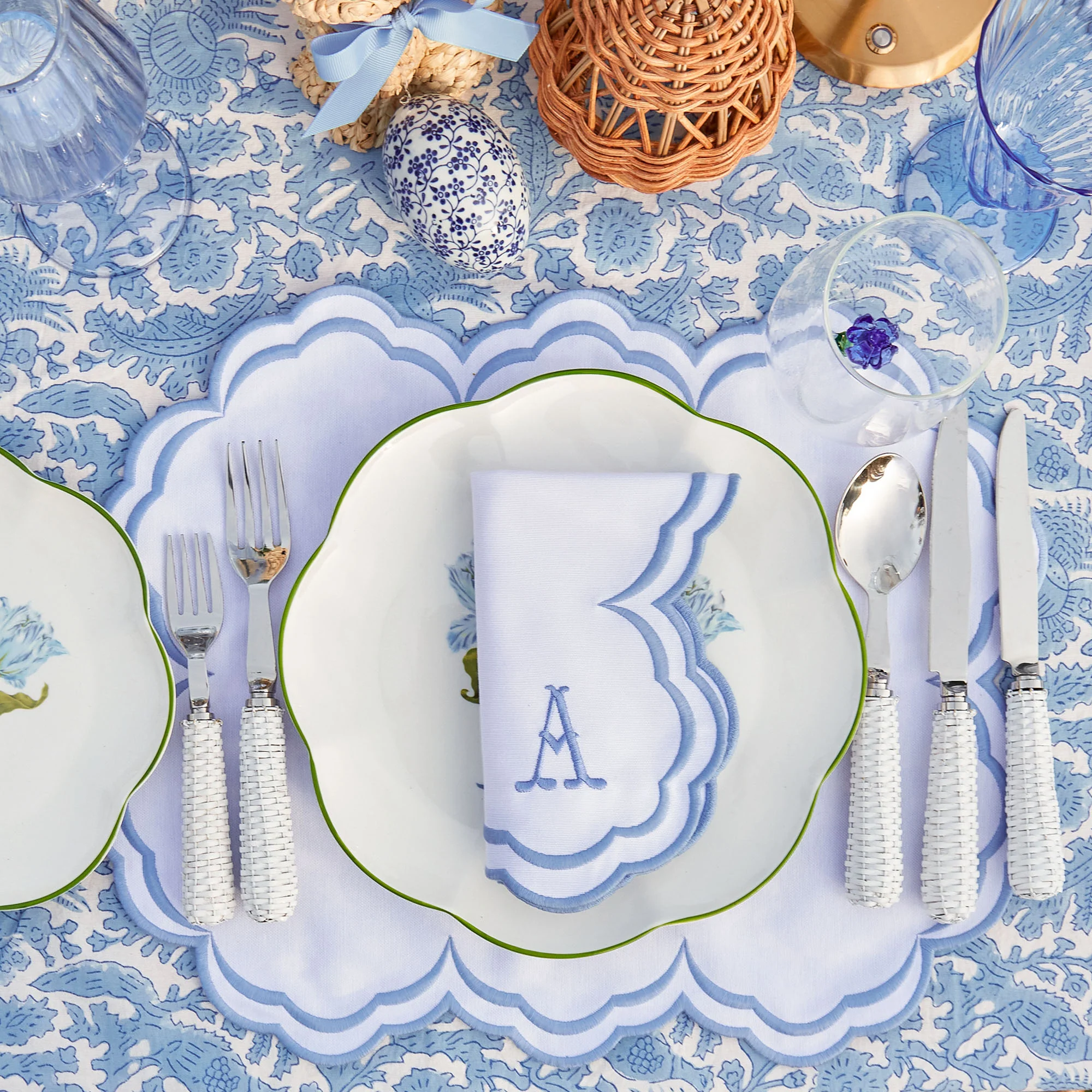 Serena White Placemats & Napkins (Set of 4) - Image 5