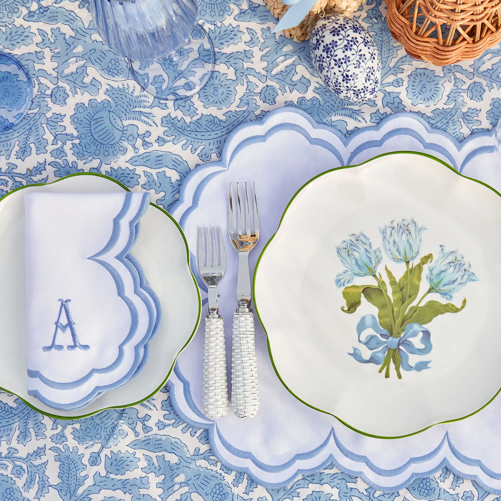 Serena White Placemats (Set of 4) - Image 7