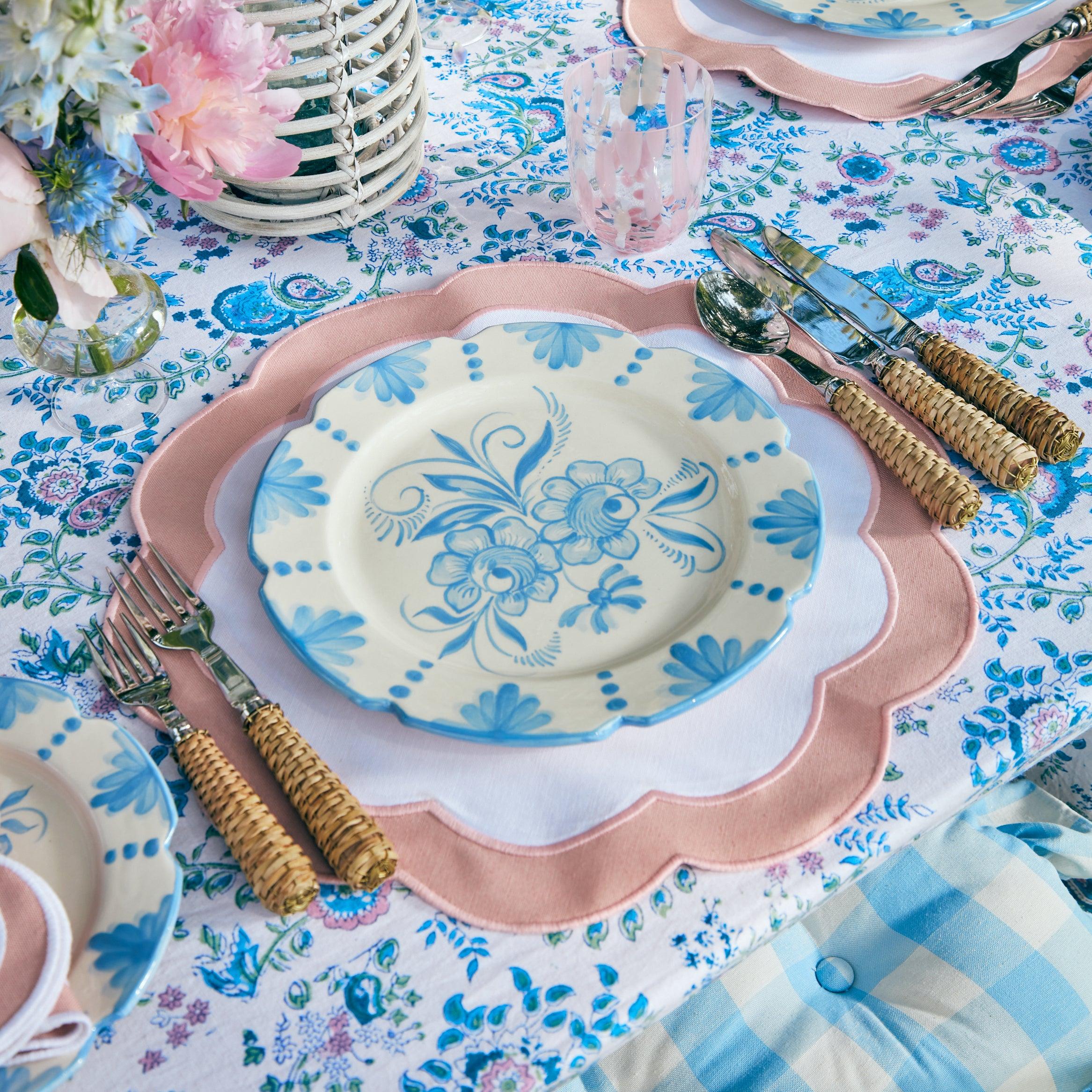 Seville Blue Gardênia Dinner Plate - Image 8