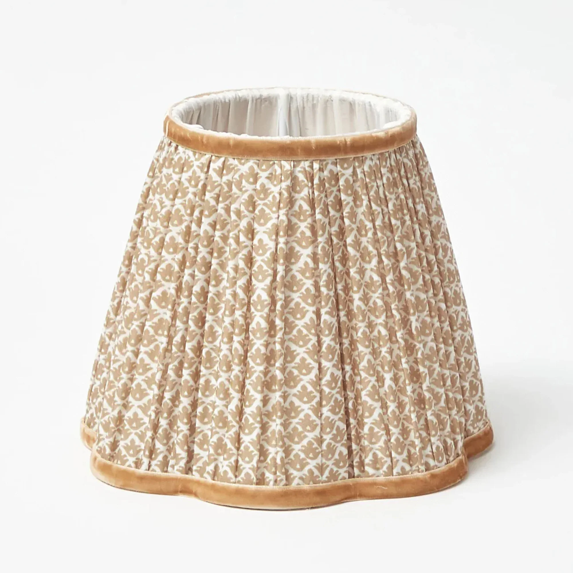 Bamboo Rechargeable Lamp with Putty Lotus Shade (18cm) - Image 11