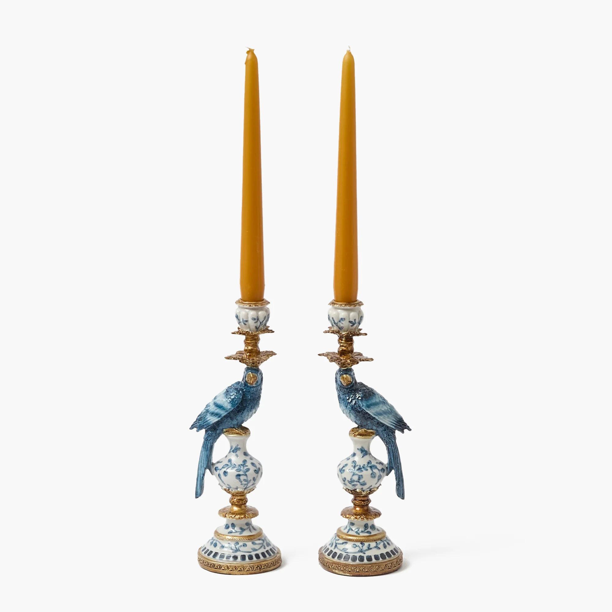 Small Blue Parrot Candle Holder (Pair) - Image 21