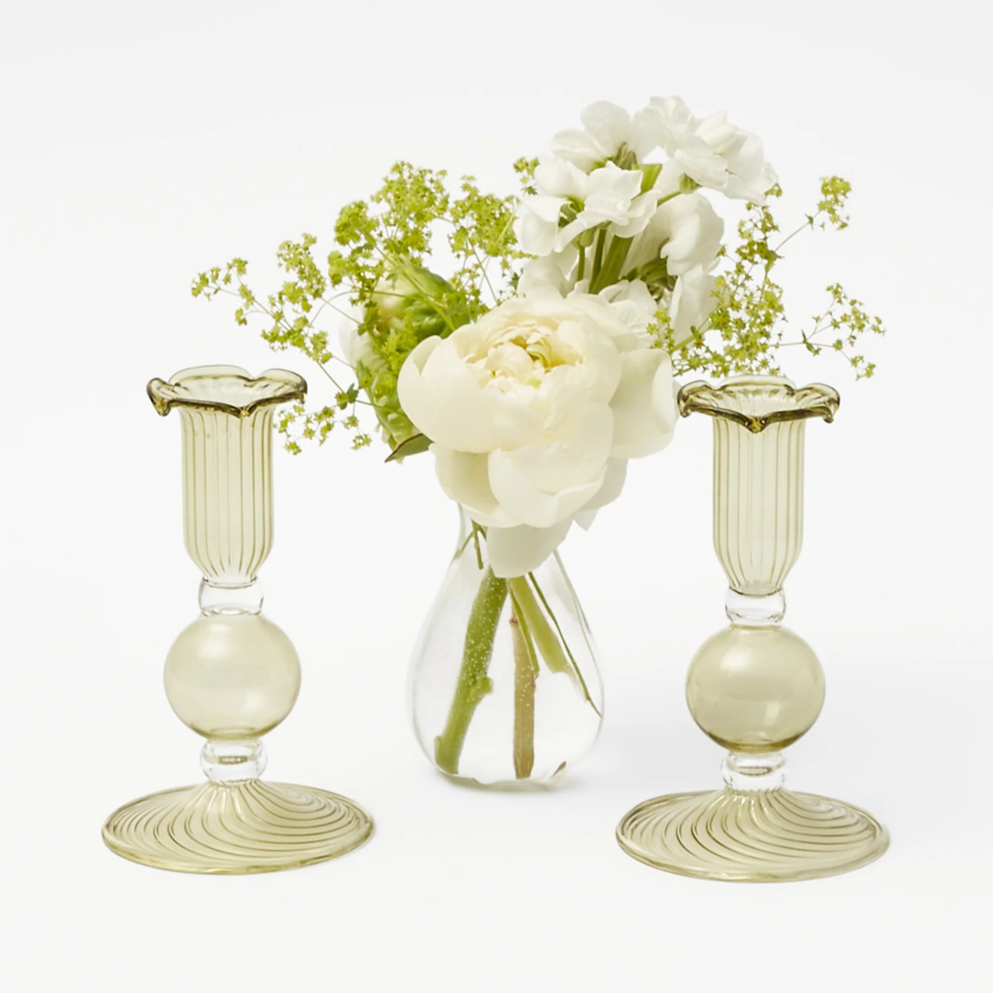 Green Small Eden Candle Holders (Pair) - Image 12
