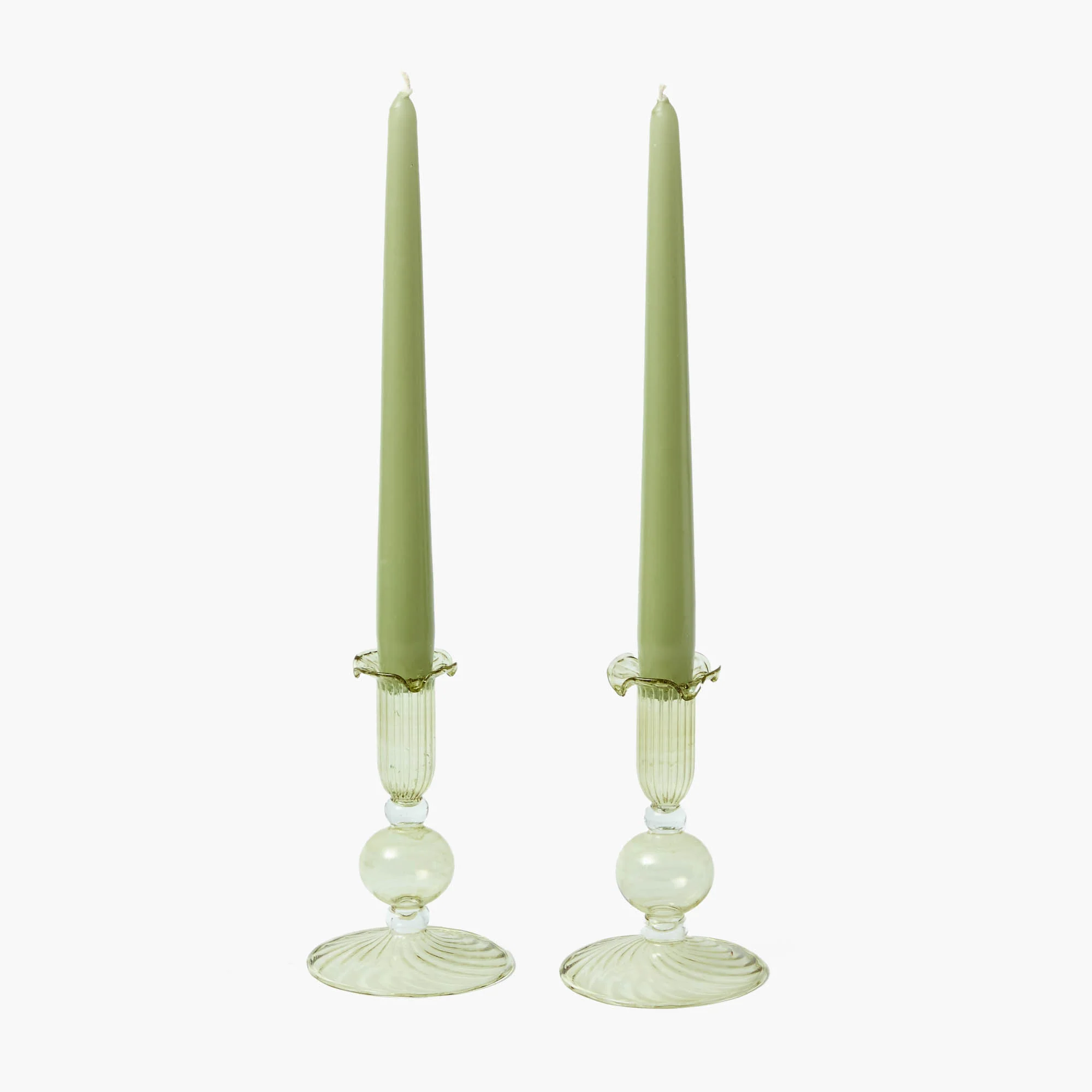 Green Small Eden Candle Holders (Pair) - Image 8